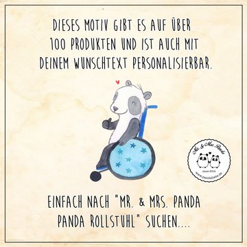 Mr. & Mrs. Panda Tragetasche Panda Rollstuhl - Transparent - Geschenk, Stoffbeutel, Beuteltasche, (1-tlg), Modisches Design