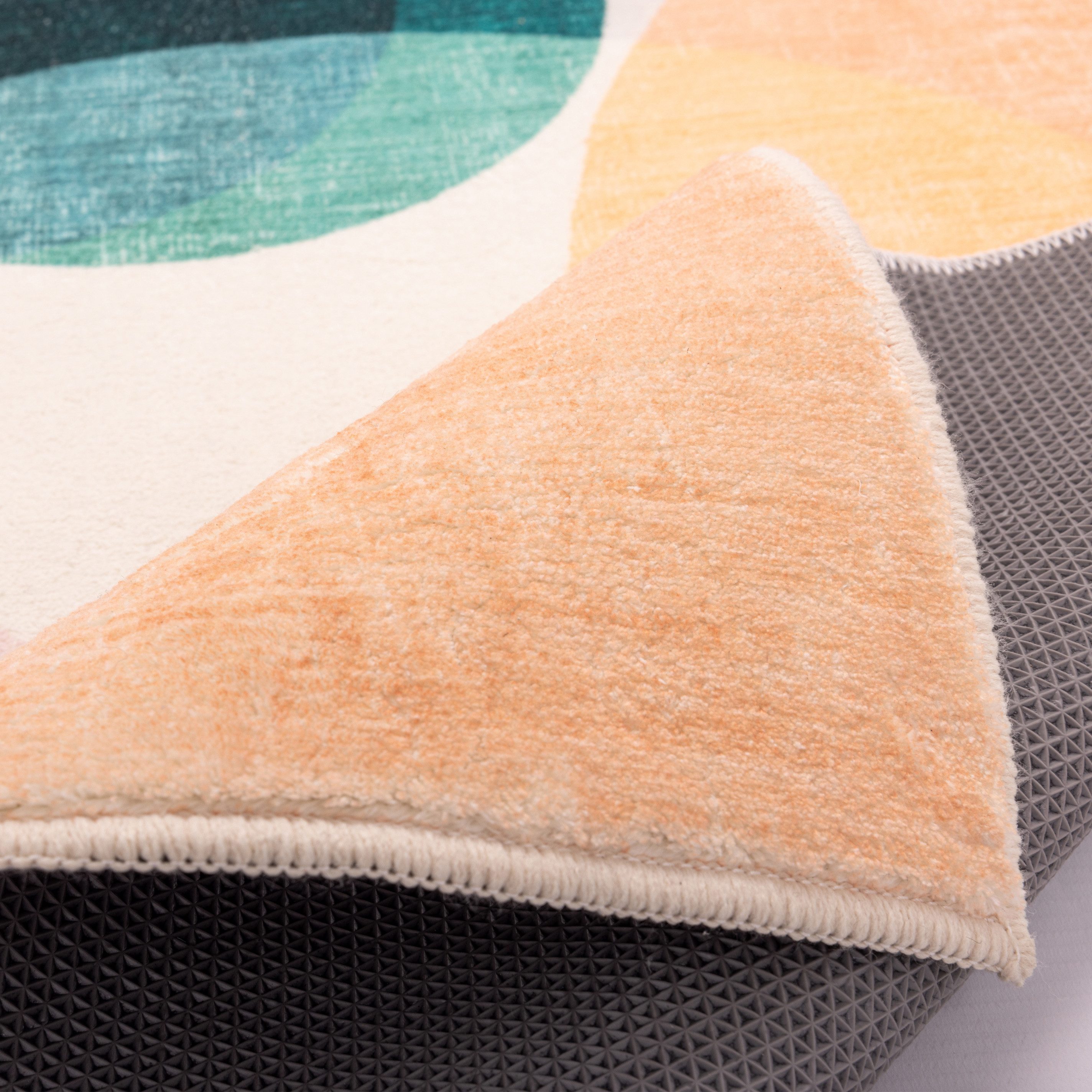 Gino Falcone Badematte Ariella GF-149, Höhe 7 mm, rutschhemmend beschichtet, fußbodenheizungsgeeignet, Polyester, rechteckig, Badteppich, bedruckt, modernes Des – Bild 4 von 5