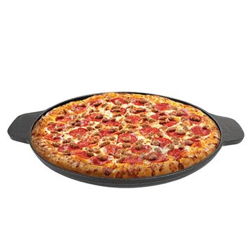 Cheffinger Servierpfanne 36 cm Pizzapfanne Brotpfanne Servierpfanne Induktion Antihaft Pizzable, Induktion