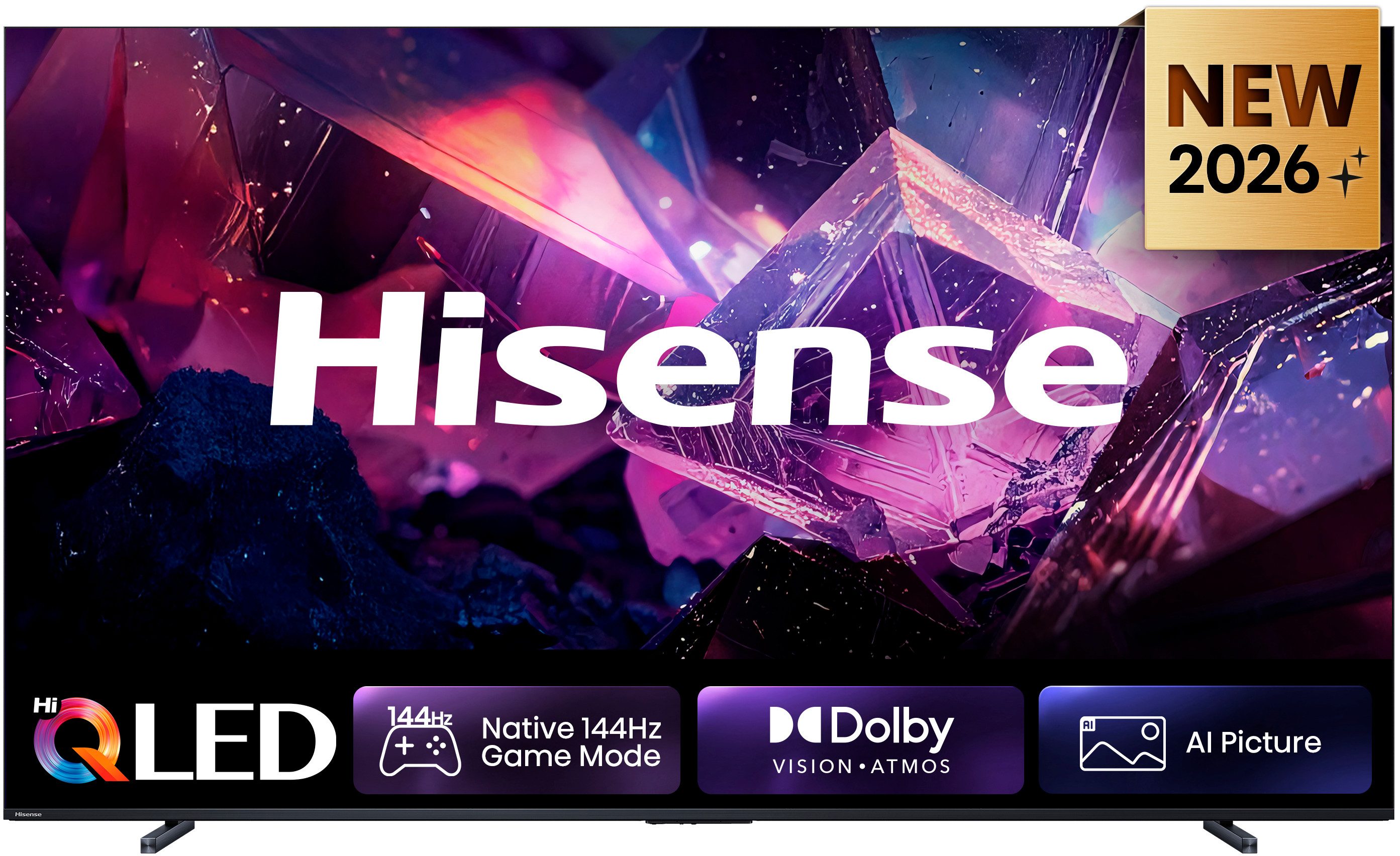 Hisense 100E7DS PRO QLED-Fernseher (253 cm/100 Zoll, 4K Ultra HD, Smart-TV)
