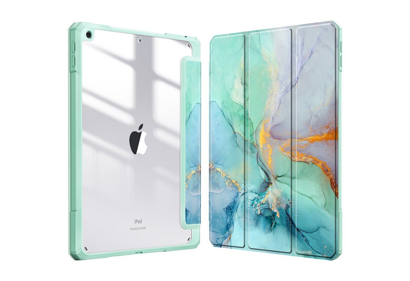 Fintie Tablet-Hülle Hybrid Hülle für 10.2 Zoll iPad 9. Gen 2021/8. Gen 2020/7. Gen 2019, mit Stifthalter - Stoßfeste Schutzhülle mit transparenter Hartschale