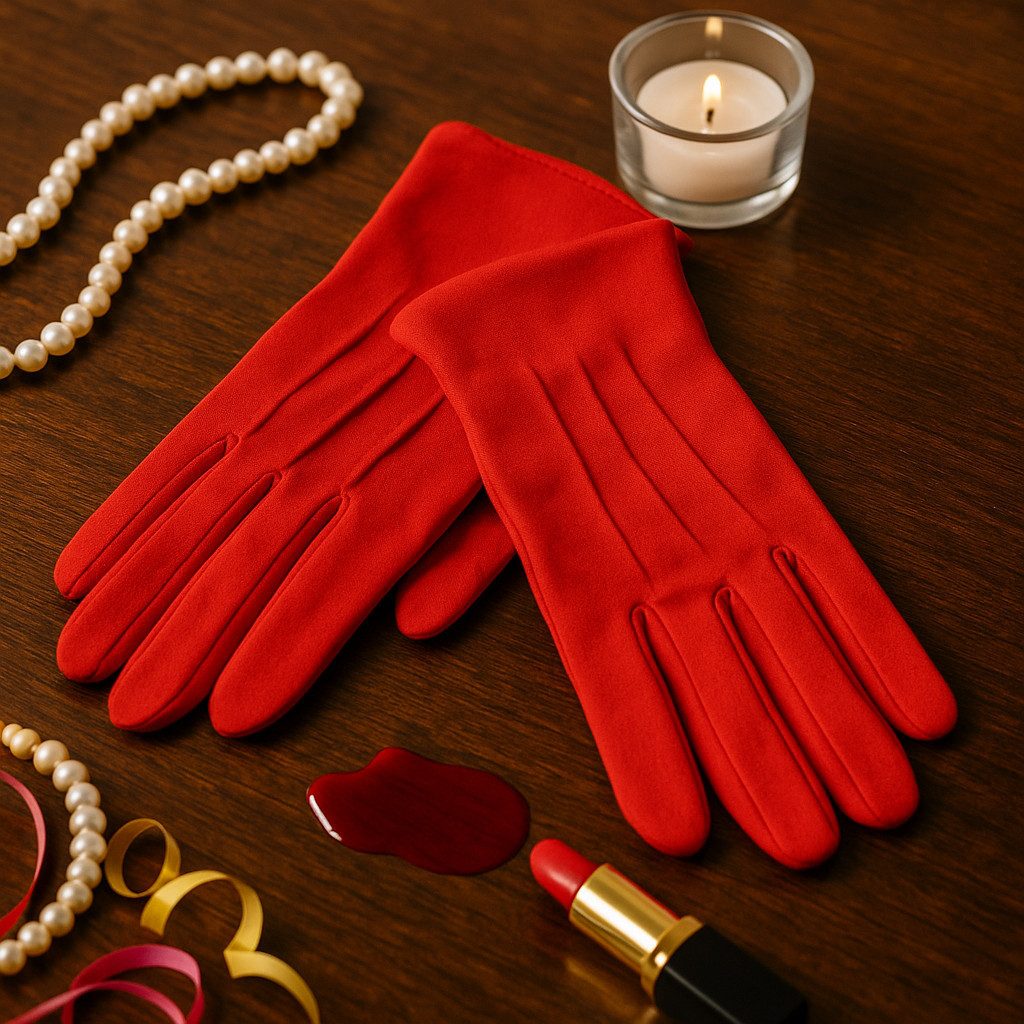 Widmann S.r.l. Fleecehandschuhe Rote Handschuhe kurz Kostümzubehör für Karneval, Fasching & Theater Auffällig, klassisch, vielseitig