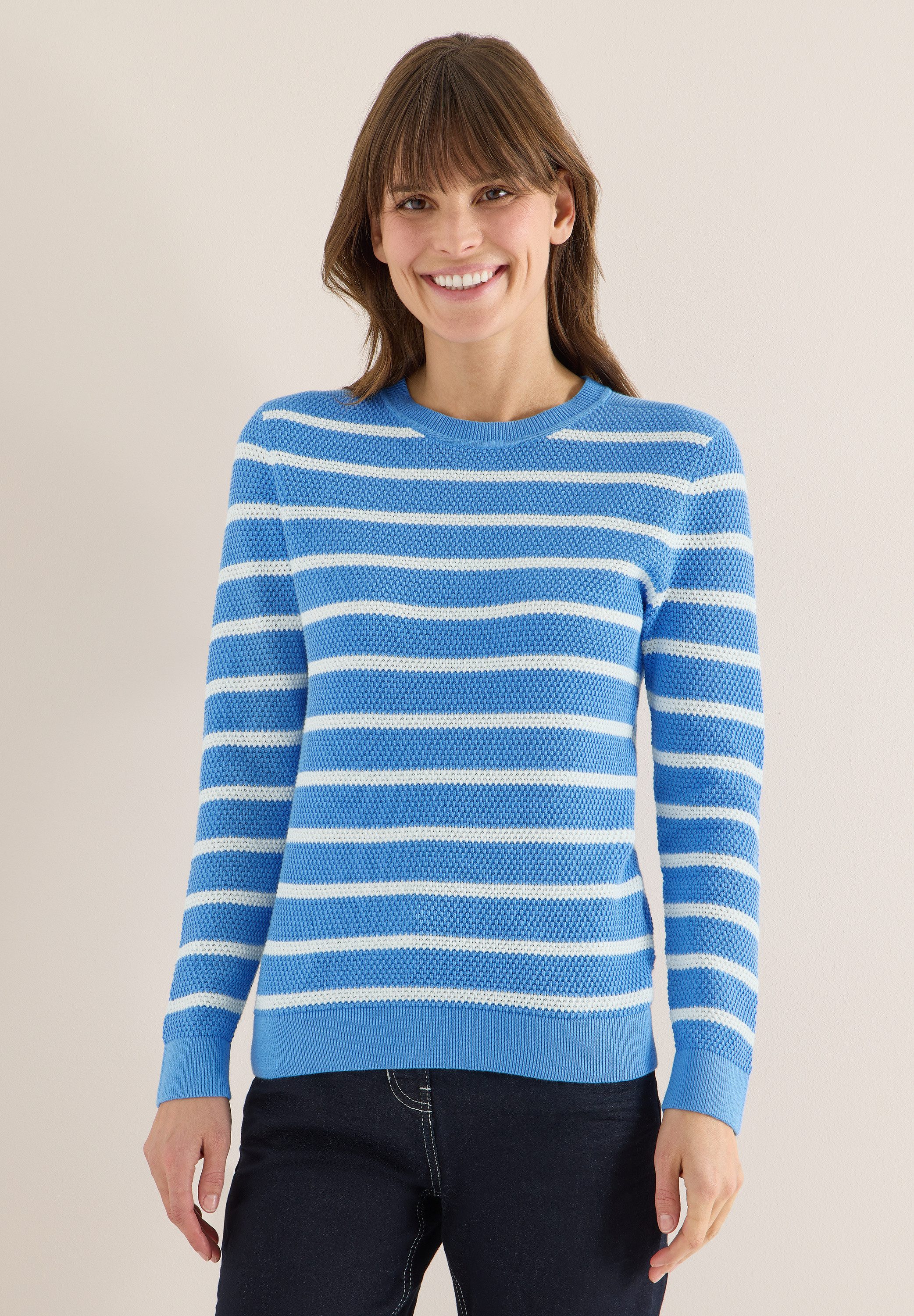 CECIL Strickpullover im Streifendesign