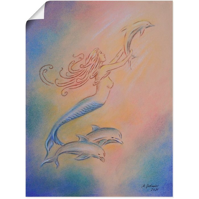 Artland Wandbild Delphine Engel klassische Fantasie (1 St) als Alubild Leinwandbild Wandaufkleber oder Poster in versch. Größen