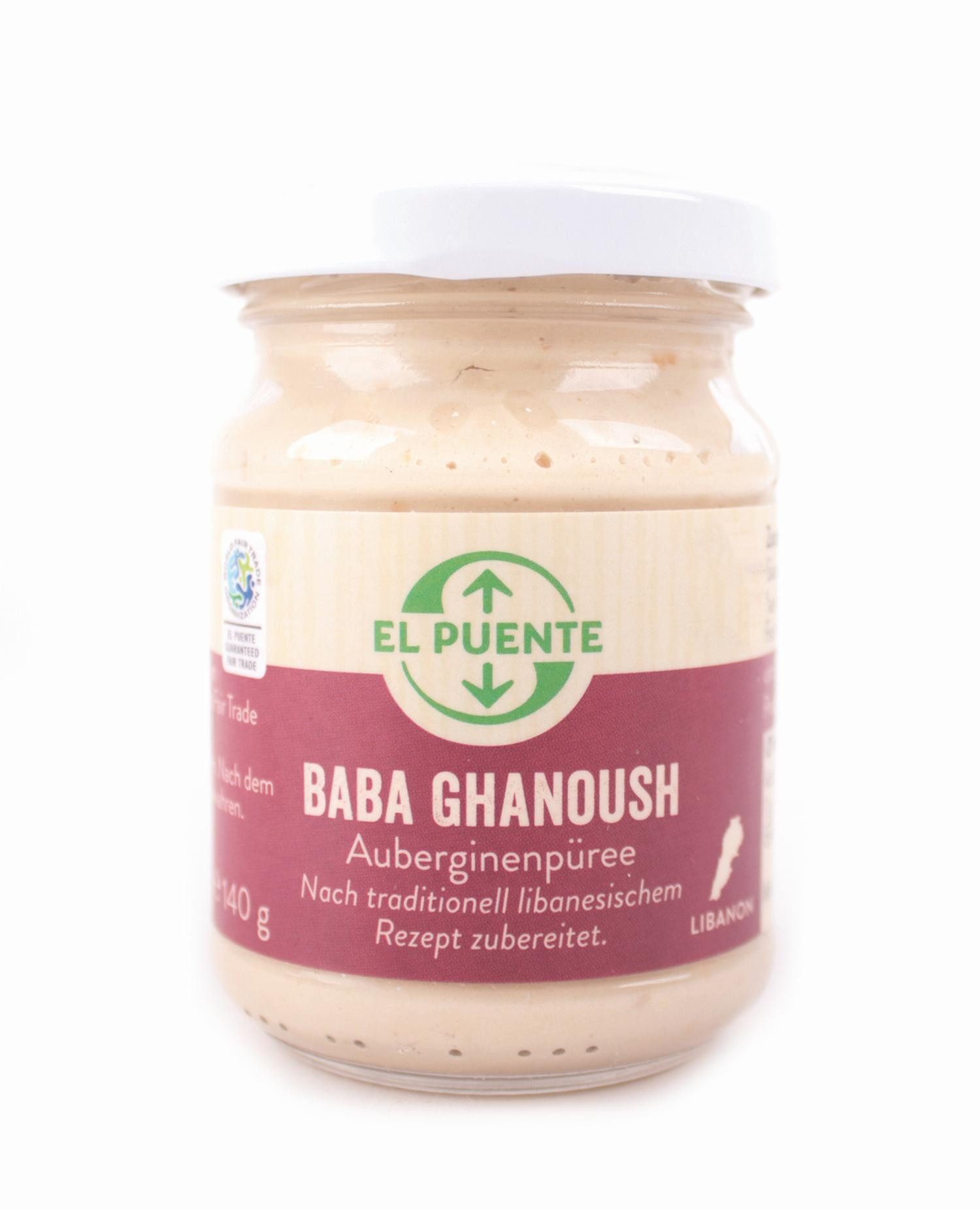 El Puente Dip Baba Ghanoush - Libanesisches Auberginenpüree, Fair Trade, Vegan, Handmade