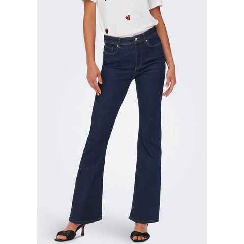 ONLY Bootcut-Jeans ONLWAUW LIFE HW FLARED RINSE DNM mit Stretch
