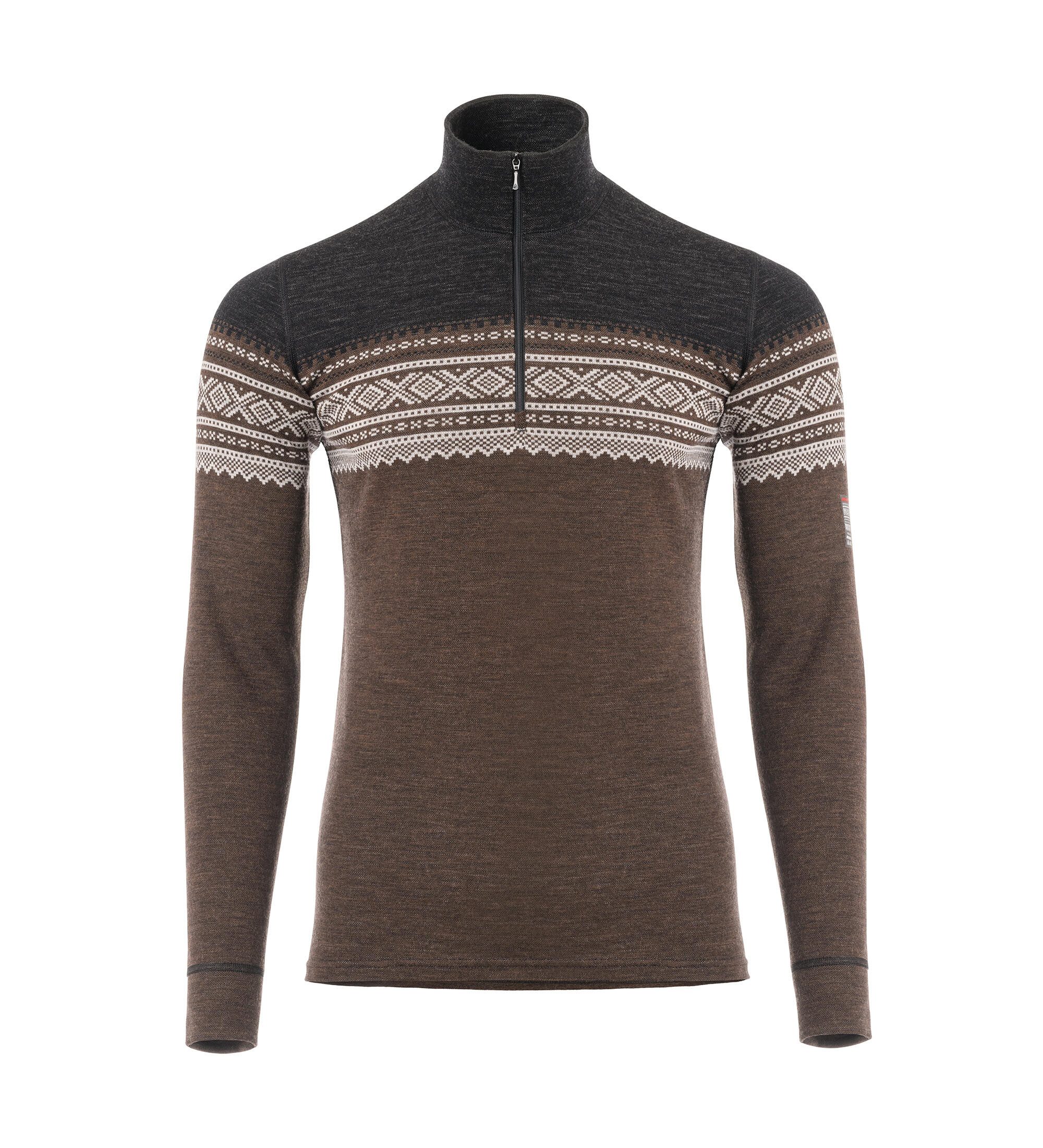 Aclima Strickfleece-Pullover DesignWool Marius Mockneck - günstig online kaufen