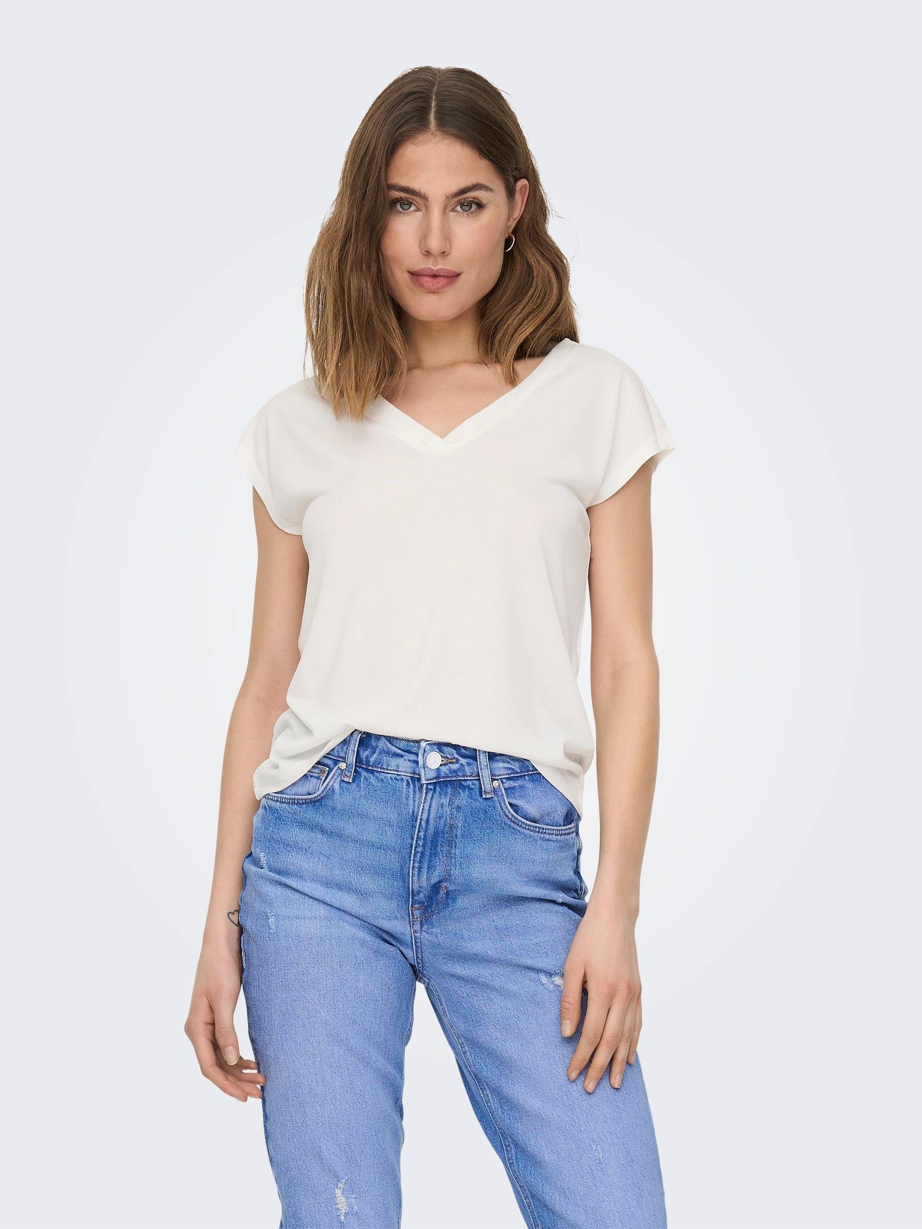 ONLY V-Shirt Free (1-tlg) günstig online kaufen