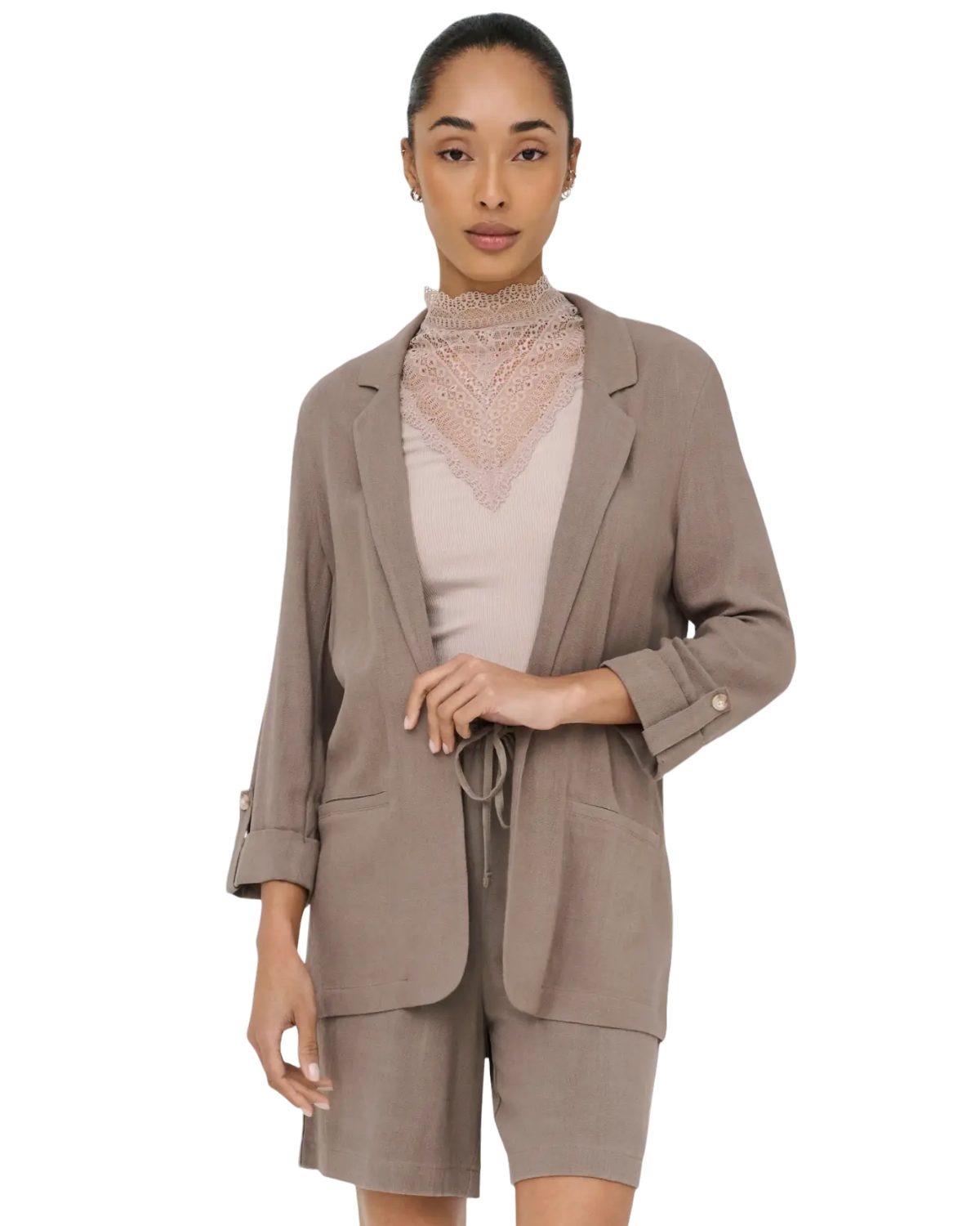 ONLY Longblazer leichter Sommer Blazer elegant und luftig
