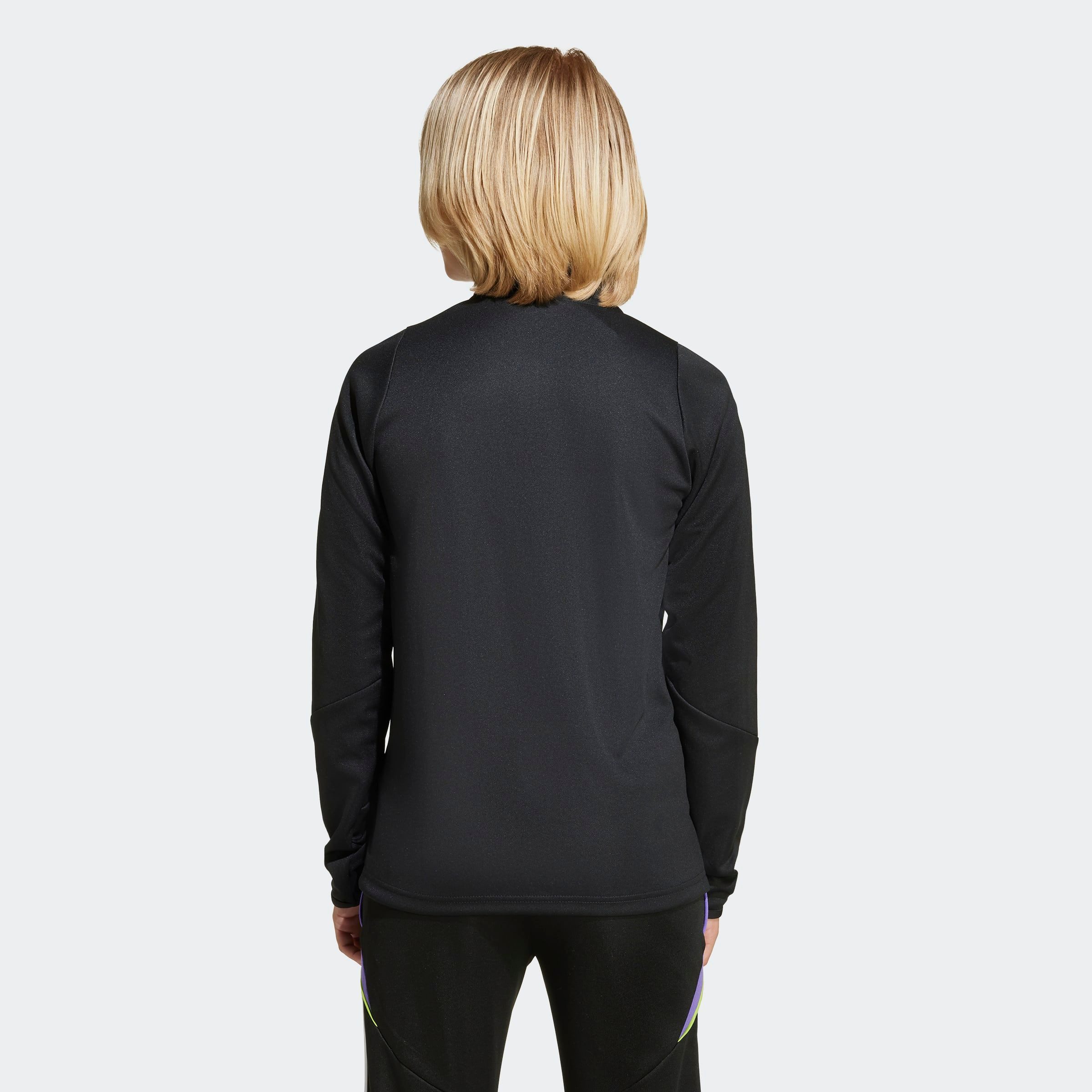 adidas Performance Trainingsshirt TIRO 24 KIDS TRAININGSOBERTEIL schmaler Schnitt, mit Reißverschluss, atmungsaktiv