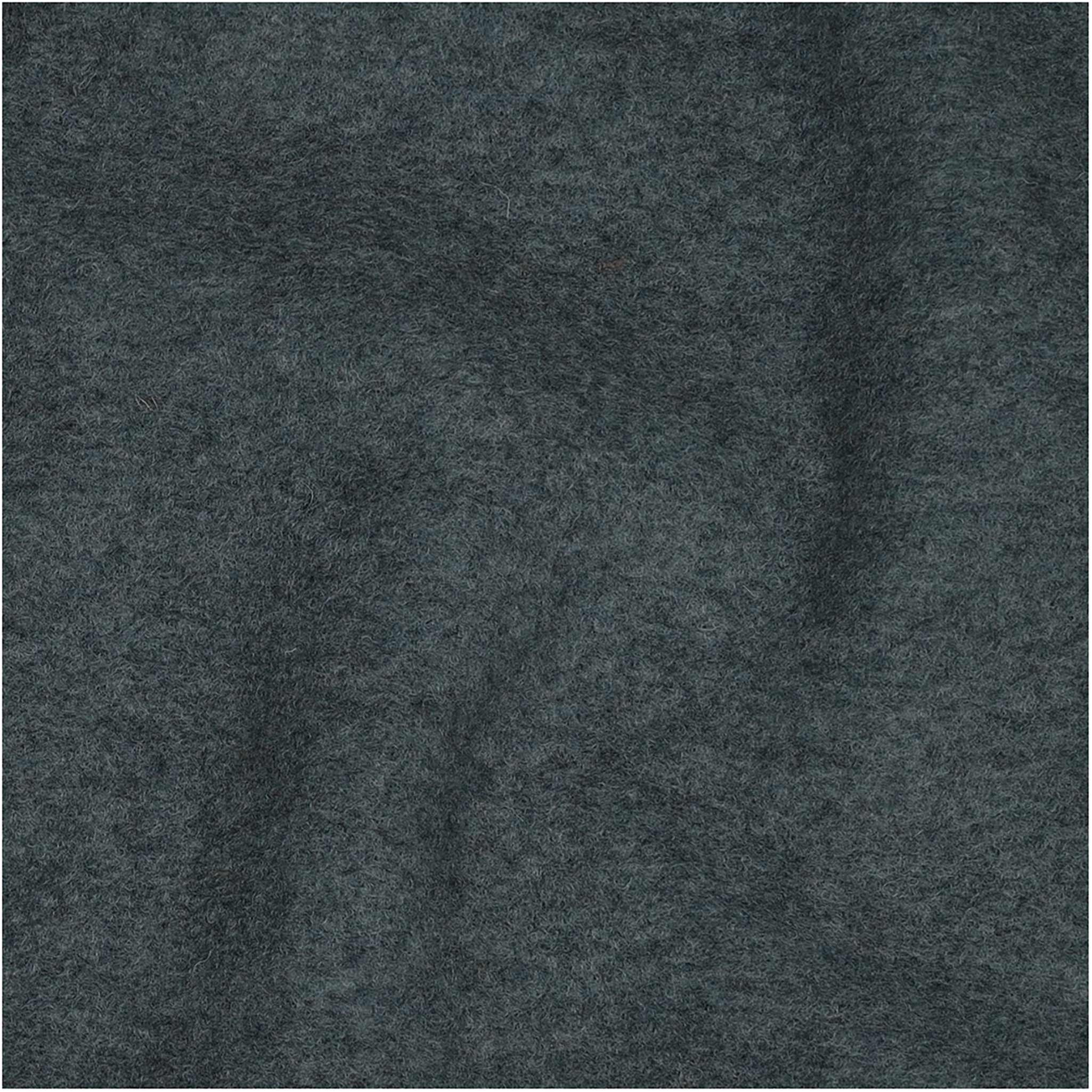 maDDma Stoff Fleecestoff Meri ab 0,5 x 1,5m Vliesstoff Wolle Wollstoff Wollfleece, blaugrau