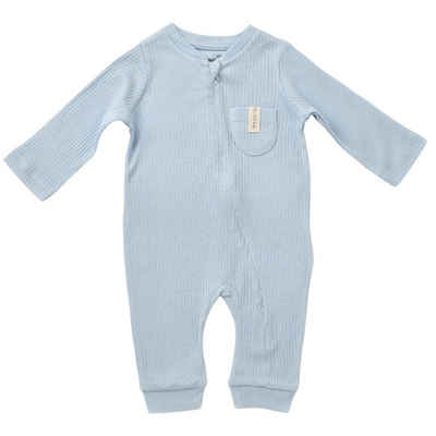 biorganic Strampler Baby Soft Modal für Jungen und Mädchen Unisex Langarm (1-tlg) gerippte Textilstruktur, 50% Modal, 50% Bio-Baumwolle, Größe 62-74