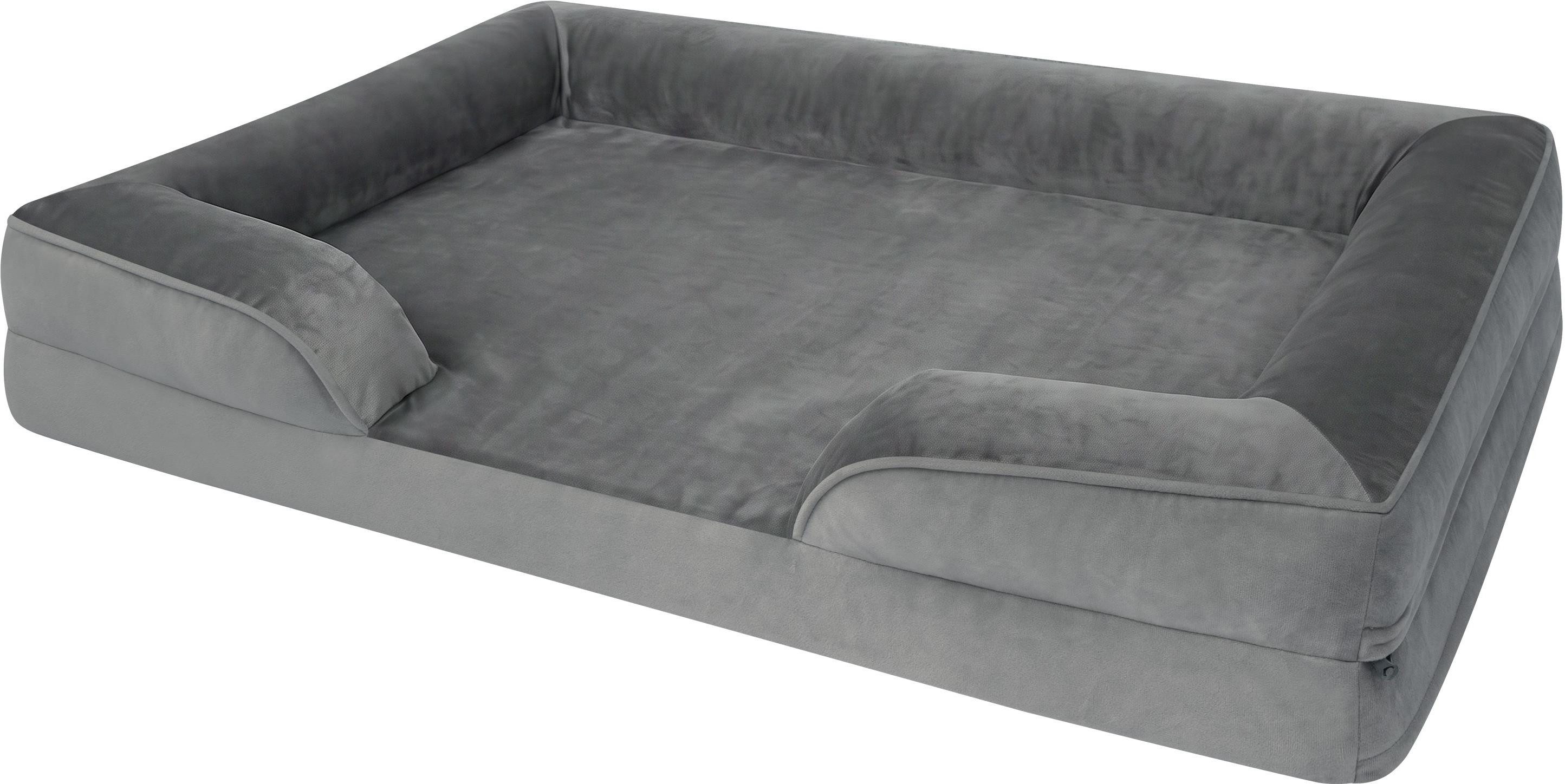 Aspero Tierbett Hundebett Kotka, 100 % Polyester, Kuschelbett für Hunde und Katzen mit abnehmbarem Bezug