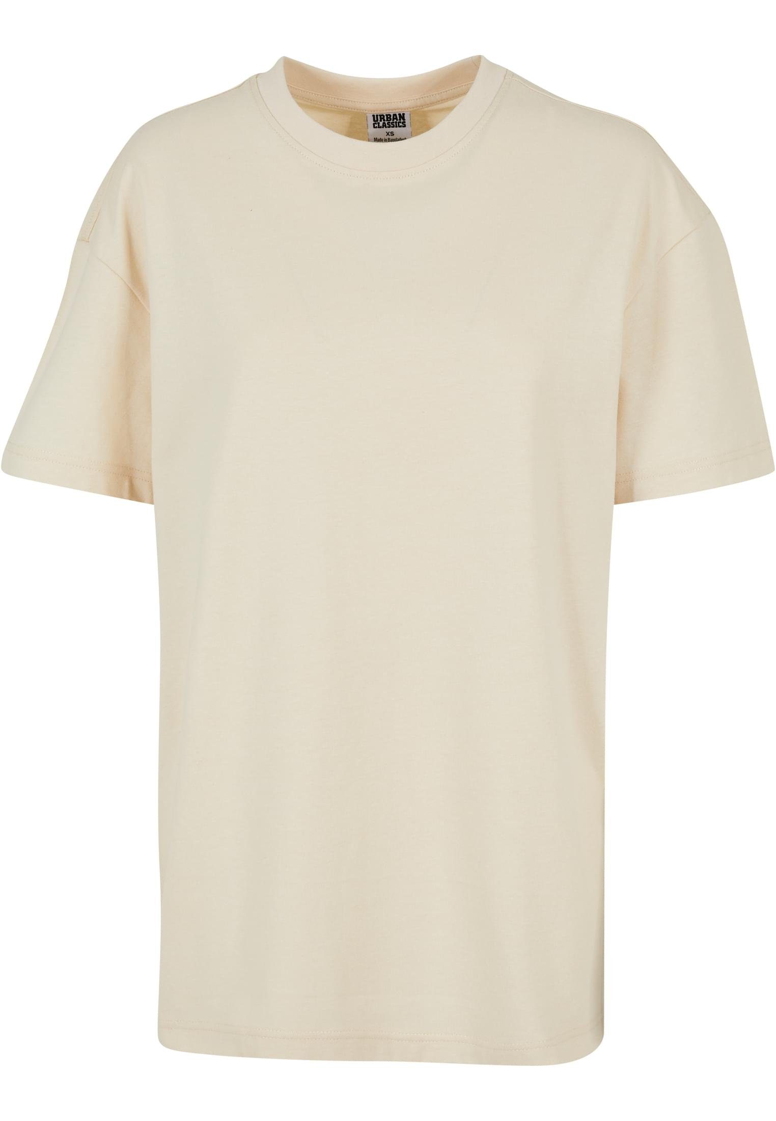 Besonderes Design URBAN CLASSICS T-Shirt Damen Ladies whitesand Tee Boyfriend Oversized (1-tlg)