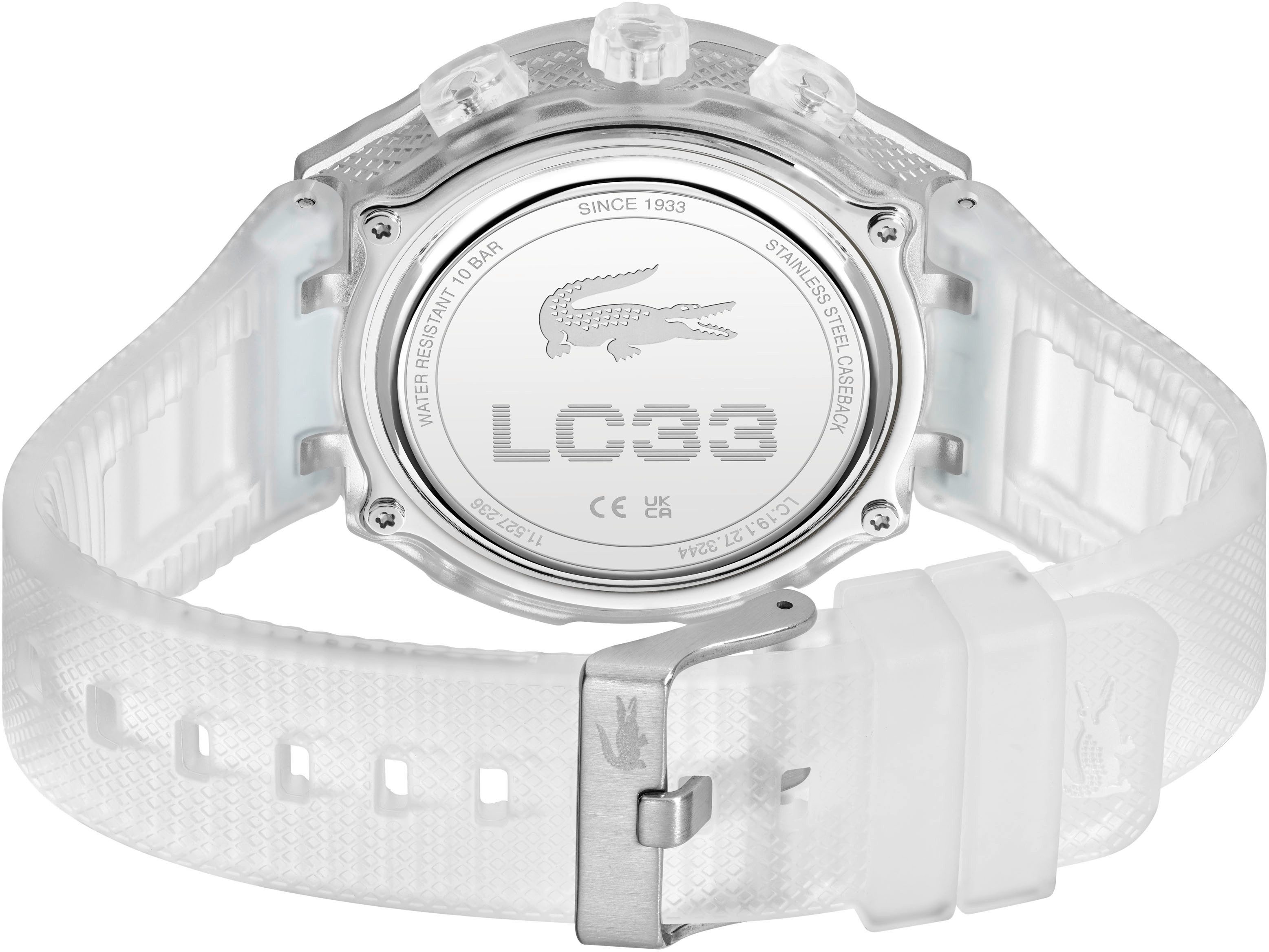 Lacoste Chronograph LC33 2011401, Armbanduhr, Quarzuhr, Herren, analog, digital, Stoppfunktion