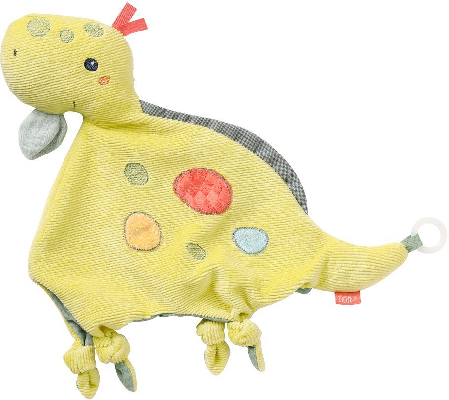 Fehn Kuscheltuch Happy Dino, und Handpuppe Schmusetuch in Einem