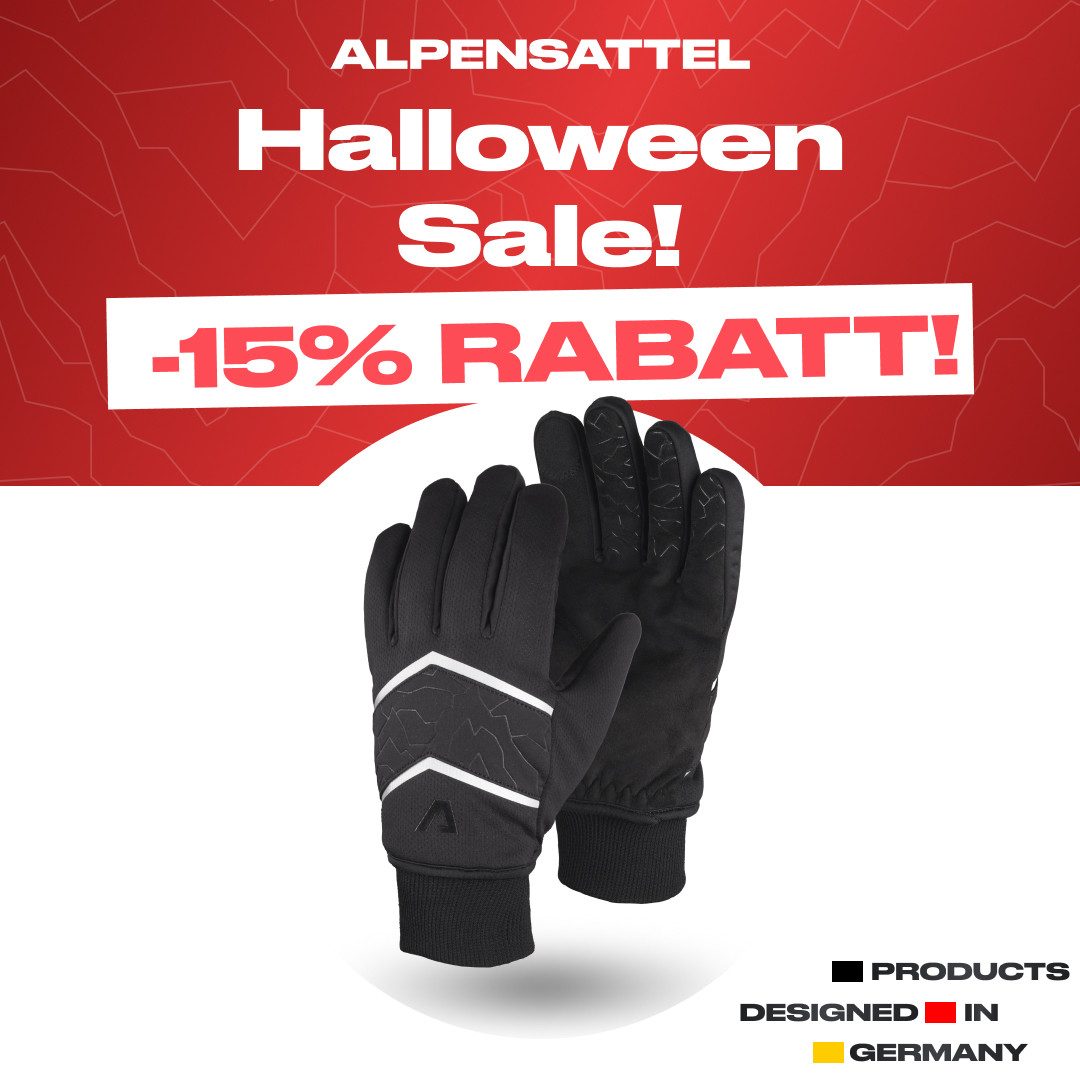 Alpensattel Fahrradhandschuhe PolarTherm Winter Рукавички (Handschuhset, 1-St., Thermofleece und Touchfunktion) warm, wasserdicht & touchscreenfähig