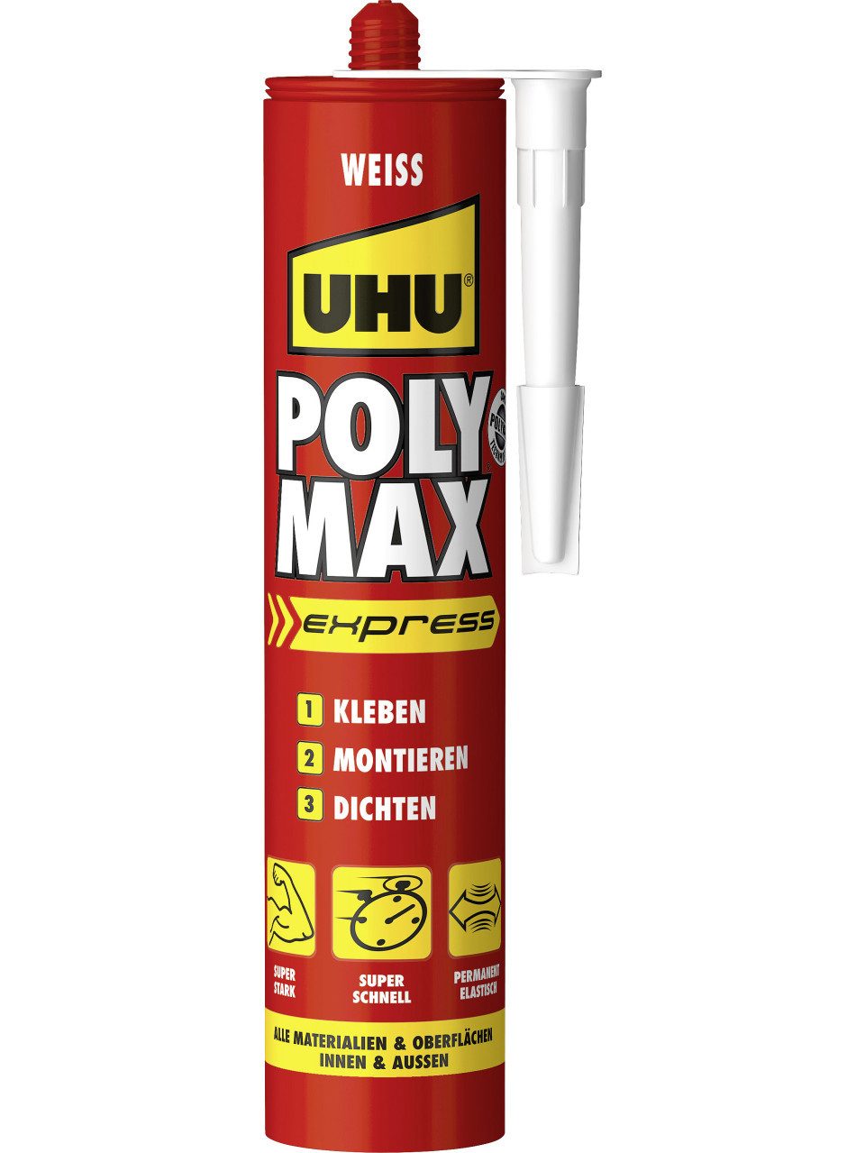 UHU Klebstoff UHU Poly Max Монтажный клей Power weiß 425g weiß