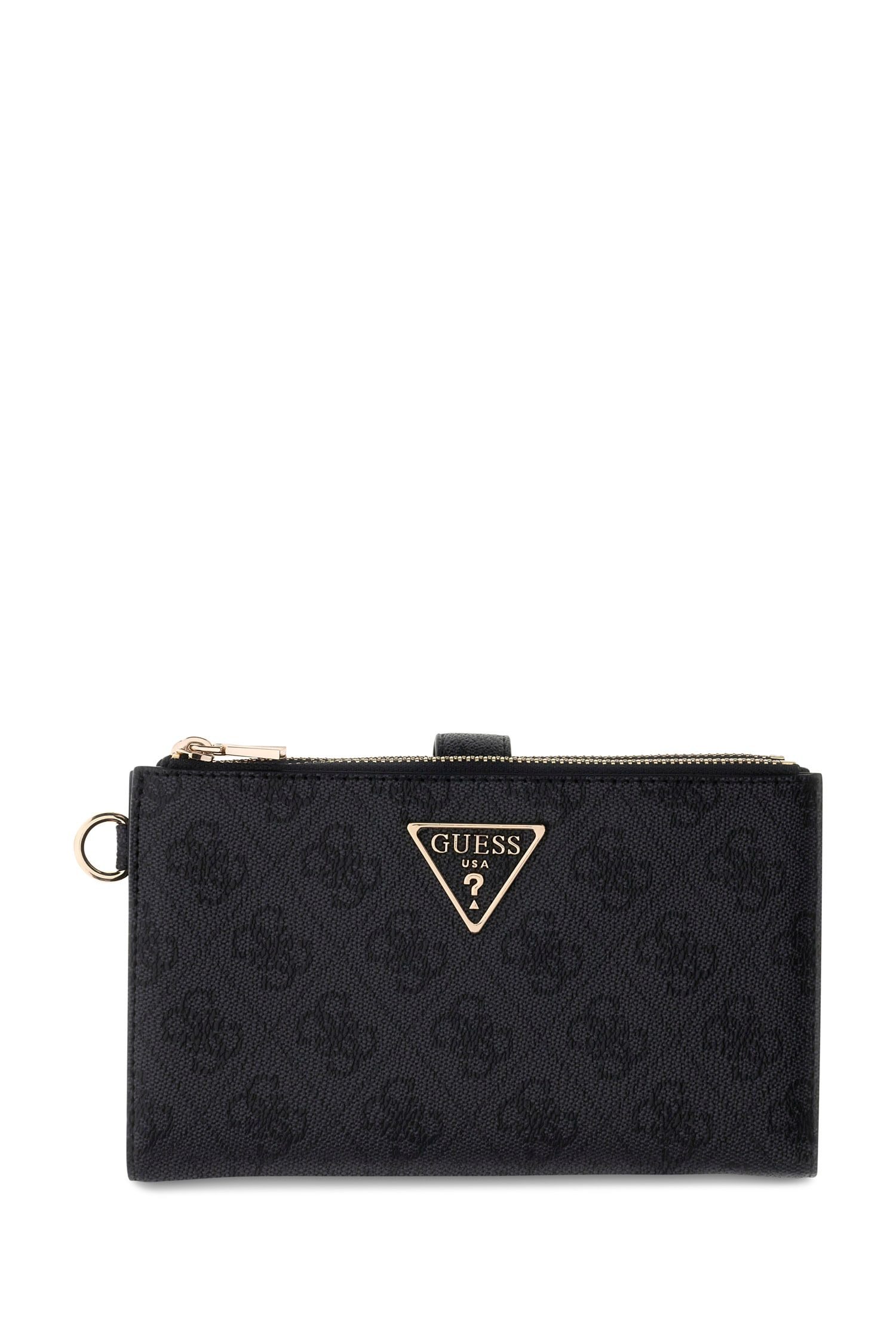 Guess Geldbörse LAUREL II SLG DBL ZIP ORGNZR, Damen Geldbeutel, Portemonnaie mit zwei Zipperfächern
