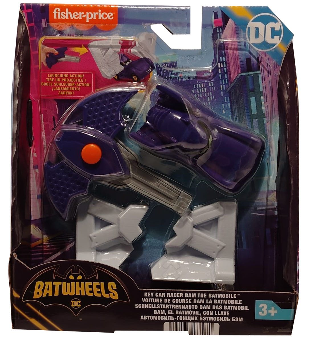 Fisher-Price® Spielzeug-Auto DC Batwheels Spielzeugauto Bam The Batmobil Aktivierungsschlüssel