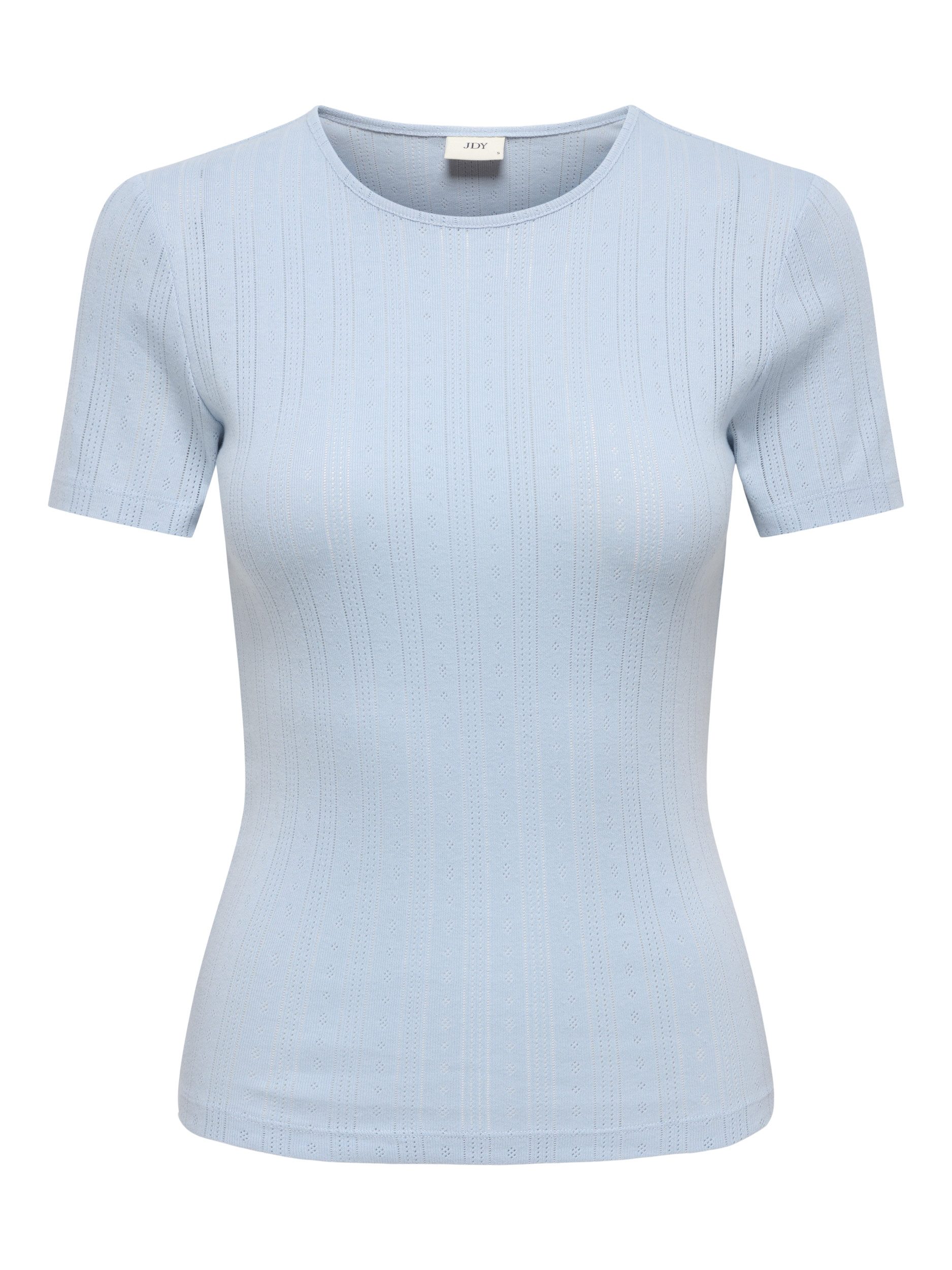 JDY T-Shirt JDYSALSA MIA LIFE S/S O NECK TOP JR, Cashmere Blue