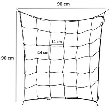 Zelsius Spalier elastisches Pflanzen Ranknetz, 90 x 90 cm, Maschenweite 14 x 14cm