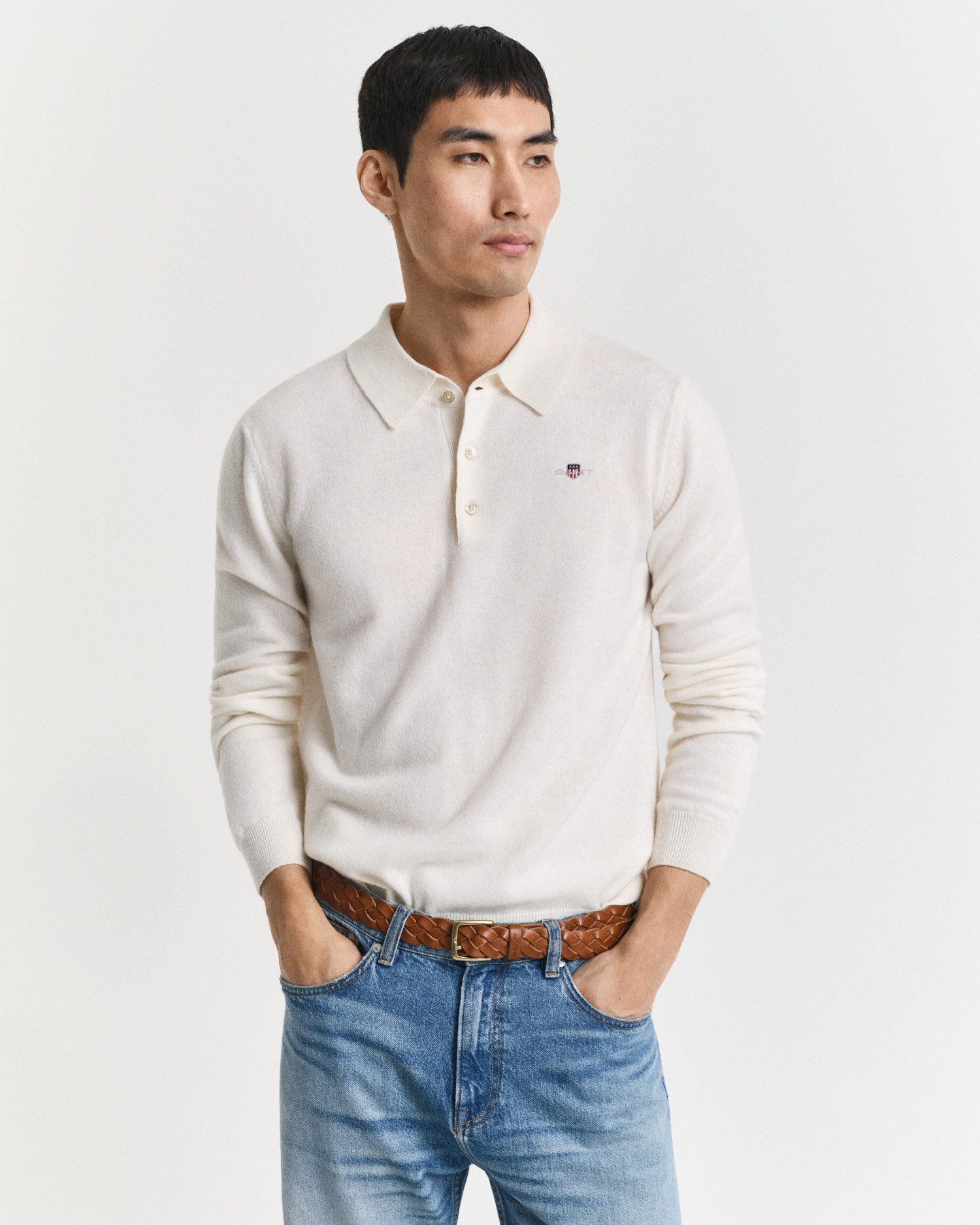 Gant Strickpullover Superfine Lambswool Polopullover
