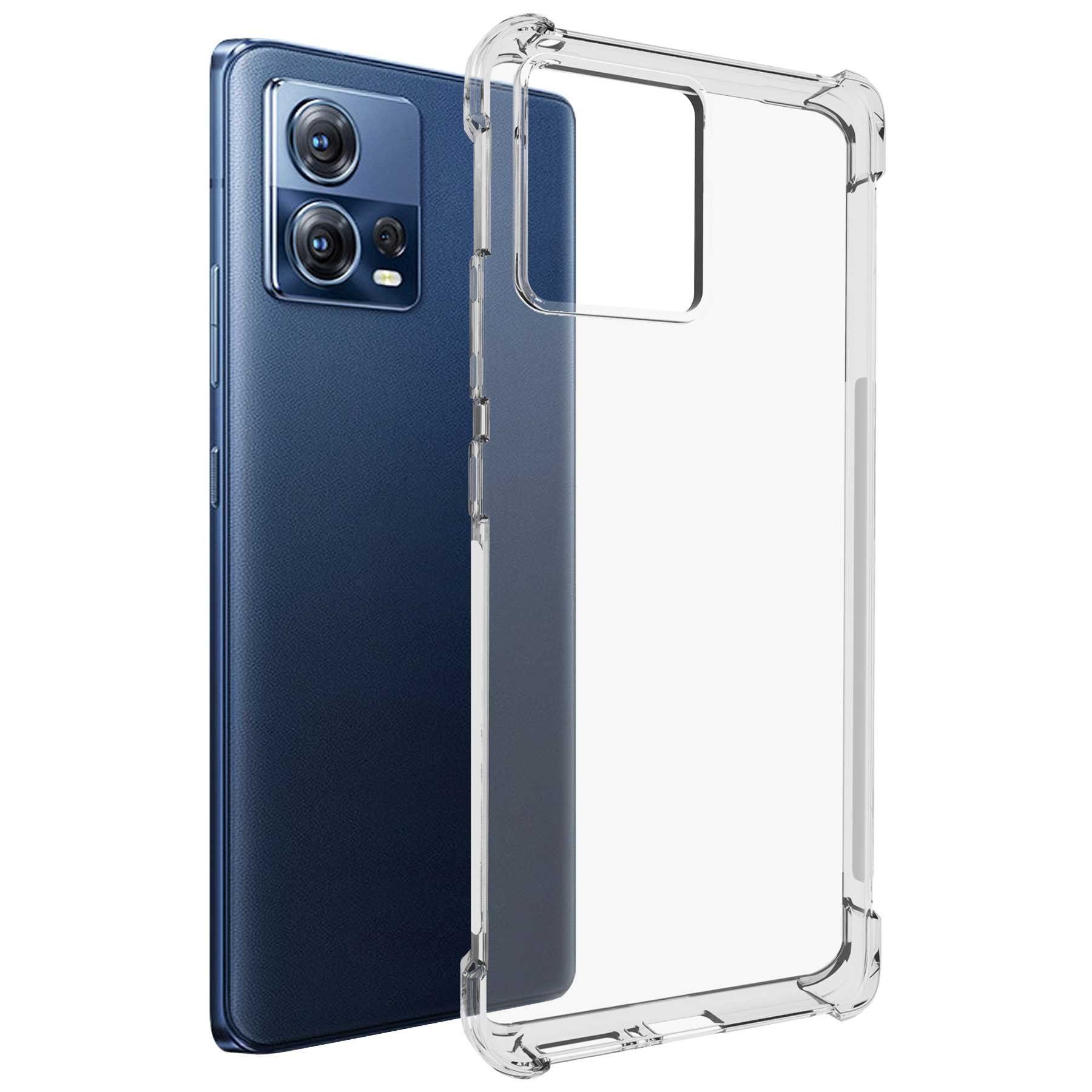 mtb more energy Smartphone-Hülle Clear Armor Case für Motorola Edge 30 Fusion, Moto S30 Pro, Transparente TPU Schutzhülle Case Backcover mit Anti-Shock Verstärkung