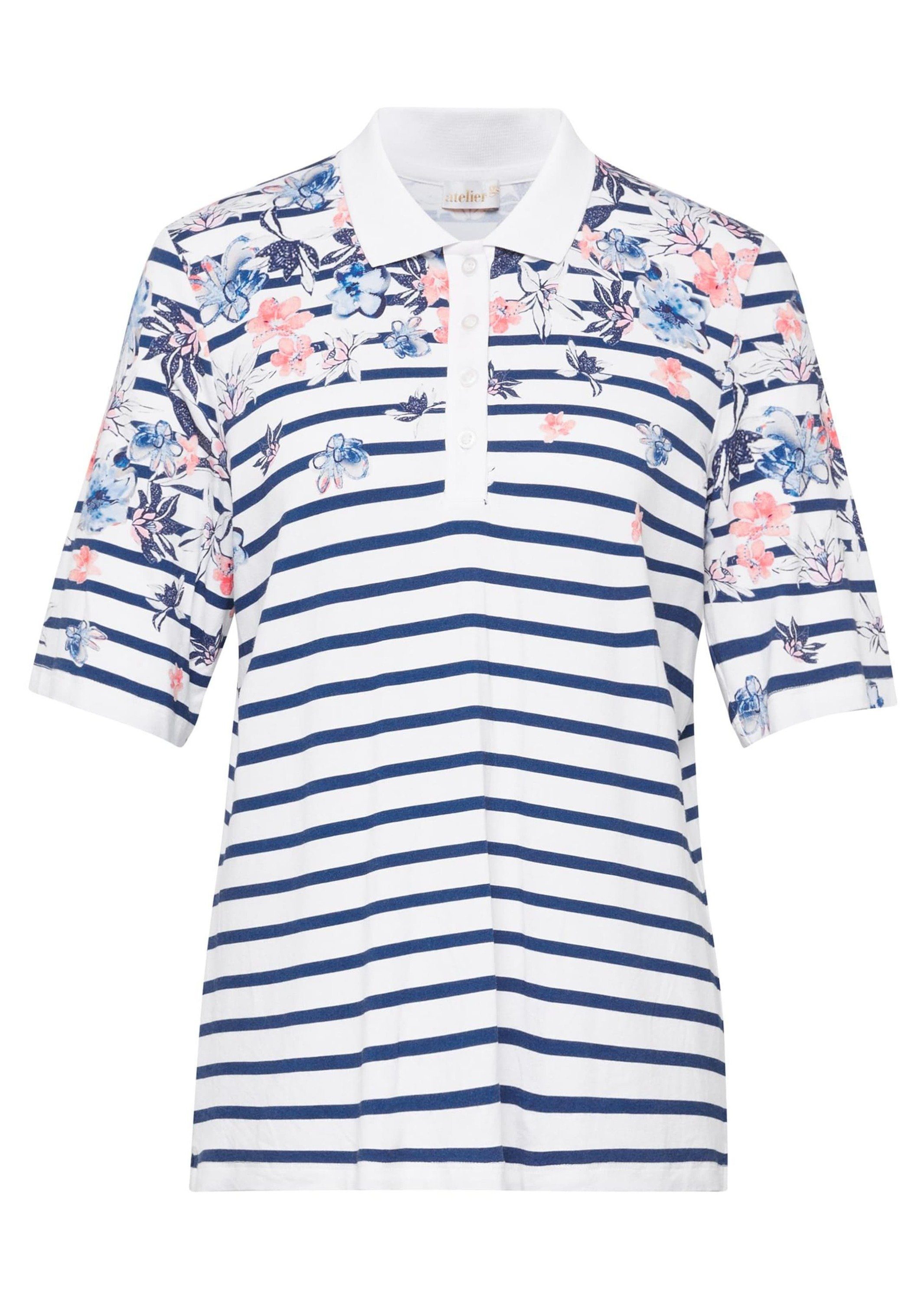 GOLDNER Poloshirt Hautangenehmes Druck-Poloshirt günstig online kaufen