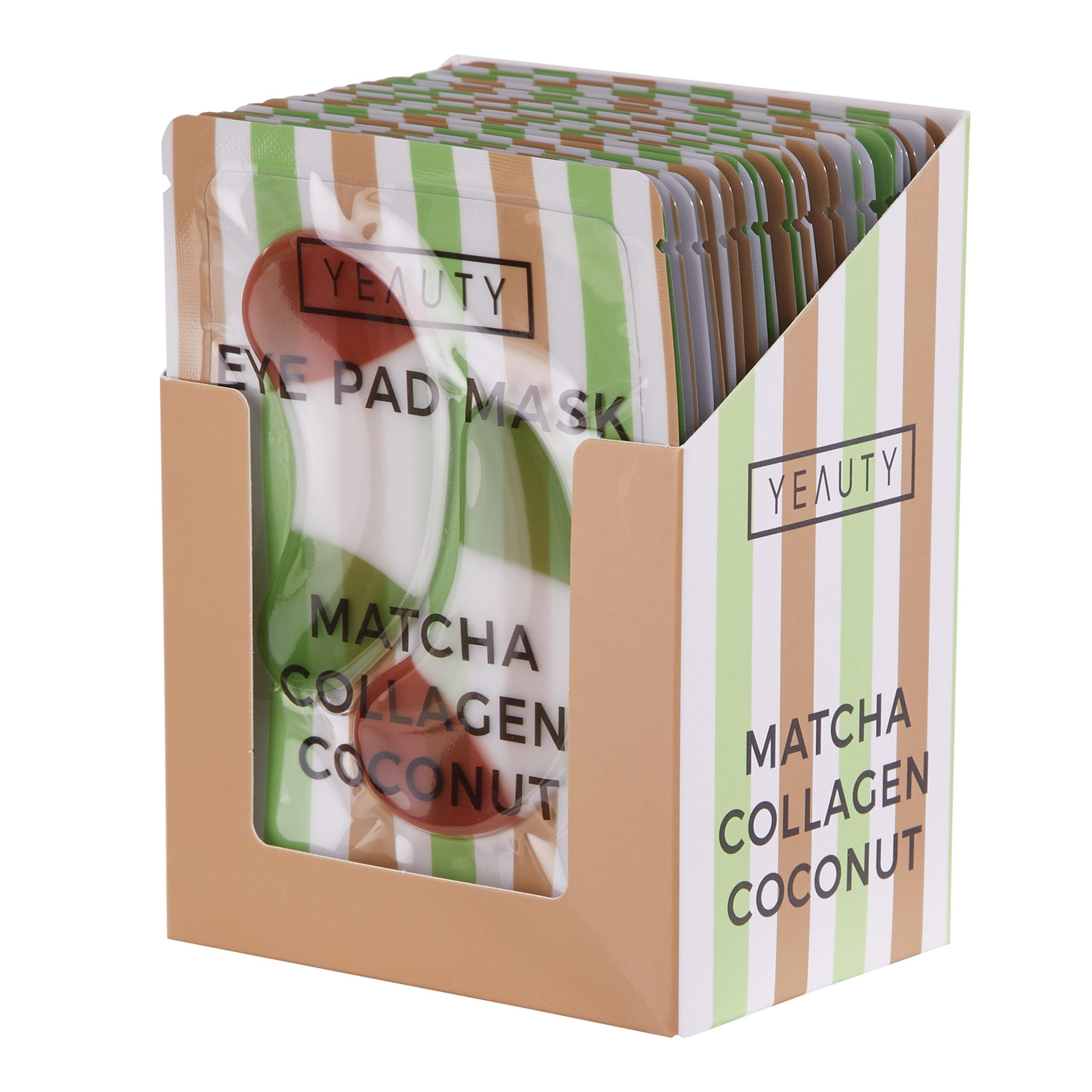 Yeauty Augenpads YEAUTY Matcha Collagen Coconut Eye Pad Mask - 25 Paar