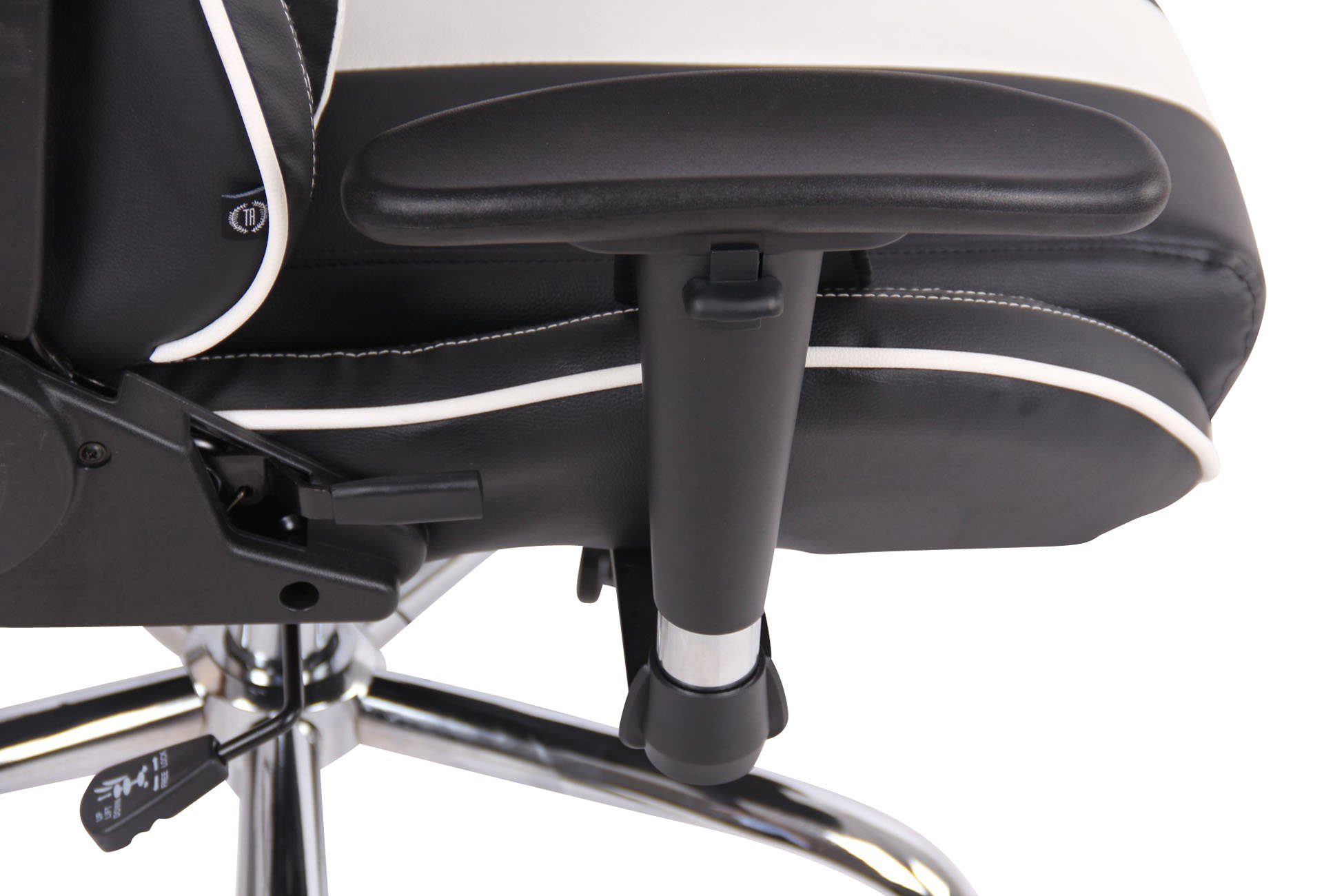CLP Kunstleder, Chair schwarz/weiß Gaming Limit XM Massagefunktion mit