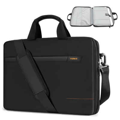 Inateck Laptoptasche 15,6 Zoll Laptop-Hülle 180° TSA Handtasche Umhängetasche