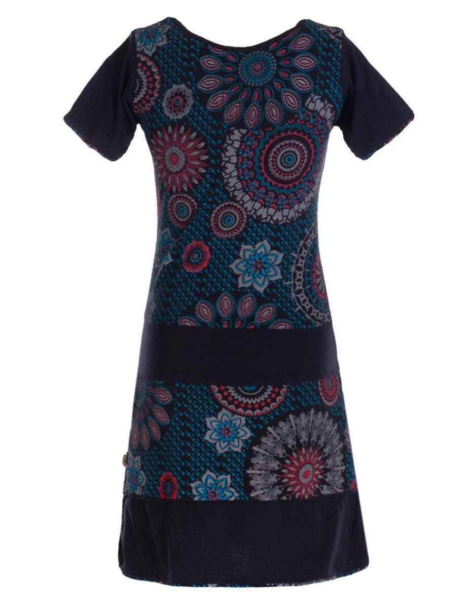 Vishes Sommerkleid Kurzarm Damen Sommer-Kleid Mini-Kleid günstig online kaufen