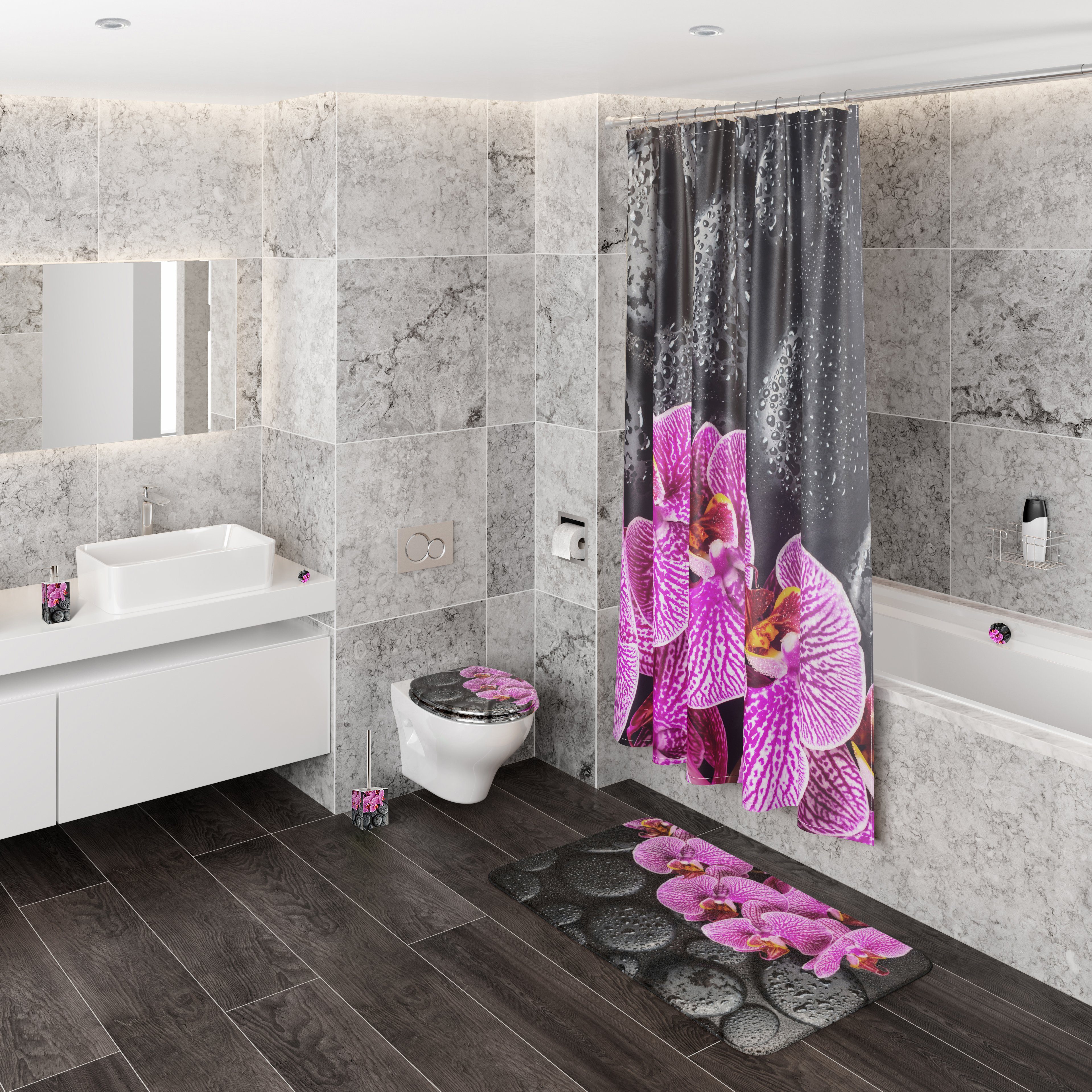 mit & auswechselbarem Sanilo modern Bürstenkopf WC-Reinigungsbürste WC-Bürste stylish, Madeira,