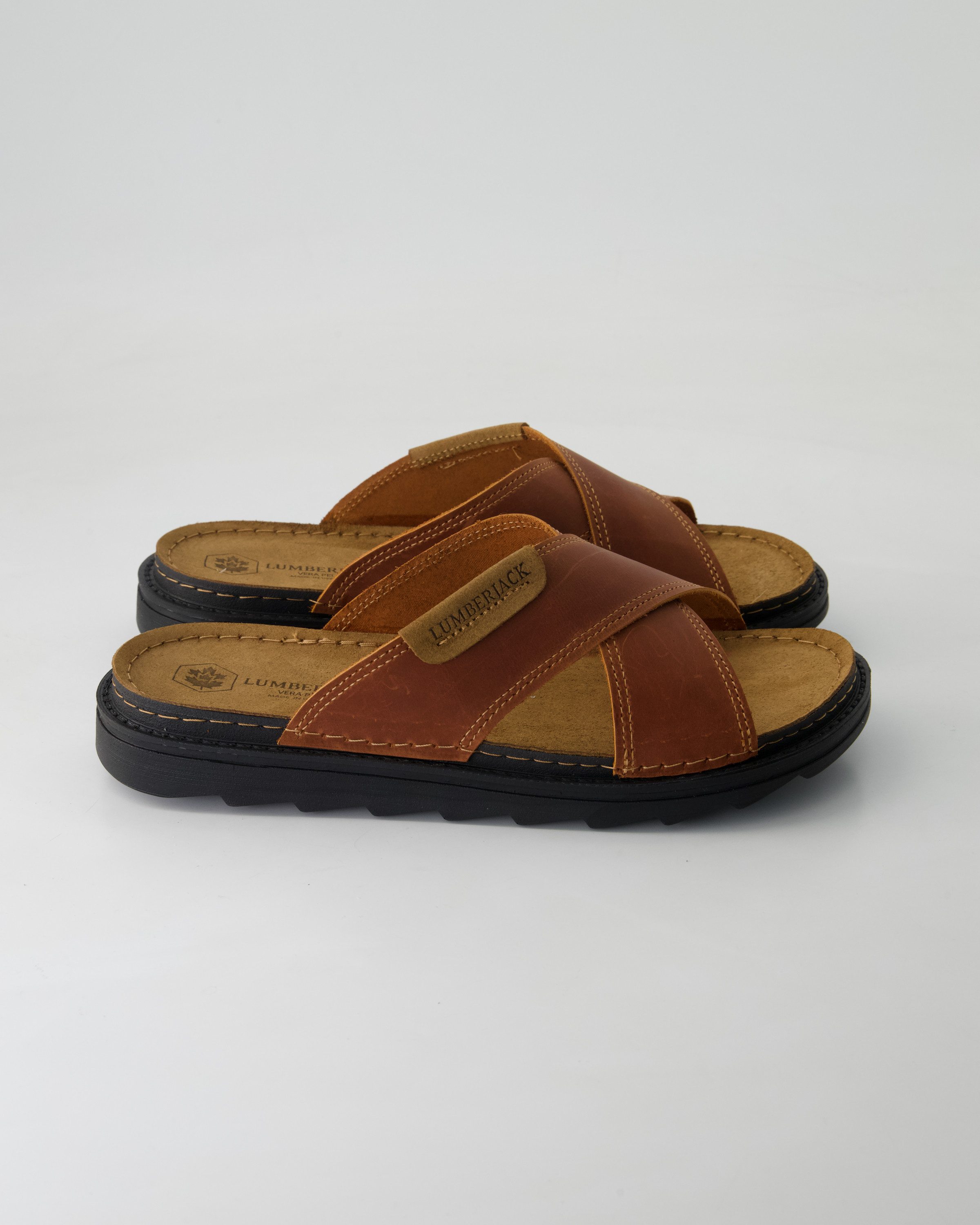 LUMBERJACK Asher Pantolette Obermaterial: Leder günstig online kaufen