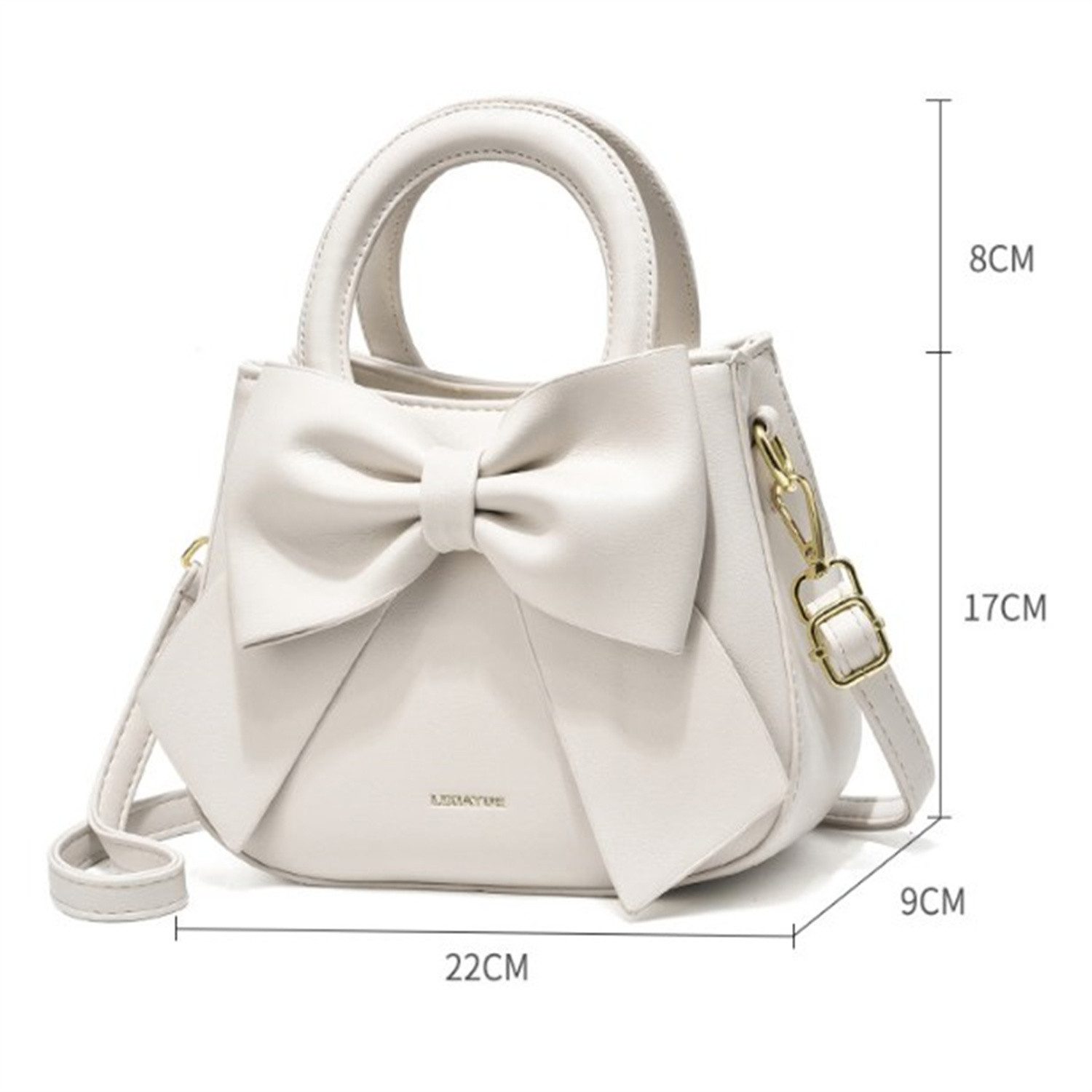 autolock Henkeltasche Henkeltasche, Crossbody, mit Top Carry Handle und Cute Bow Knot