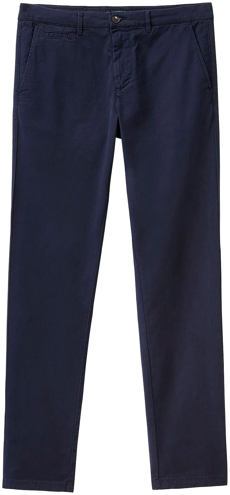 im Benetton Colors Chino-Look klassischen United of Chinohose blau