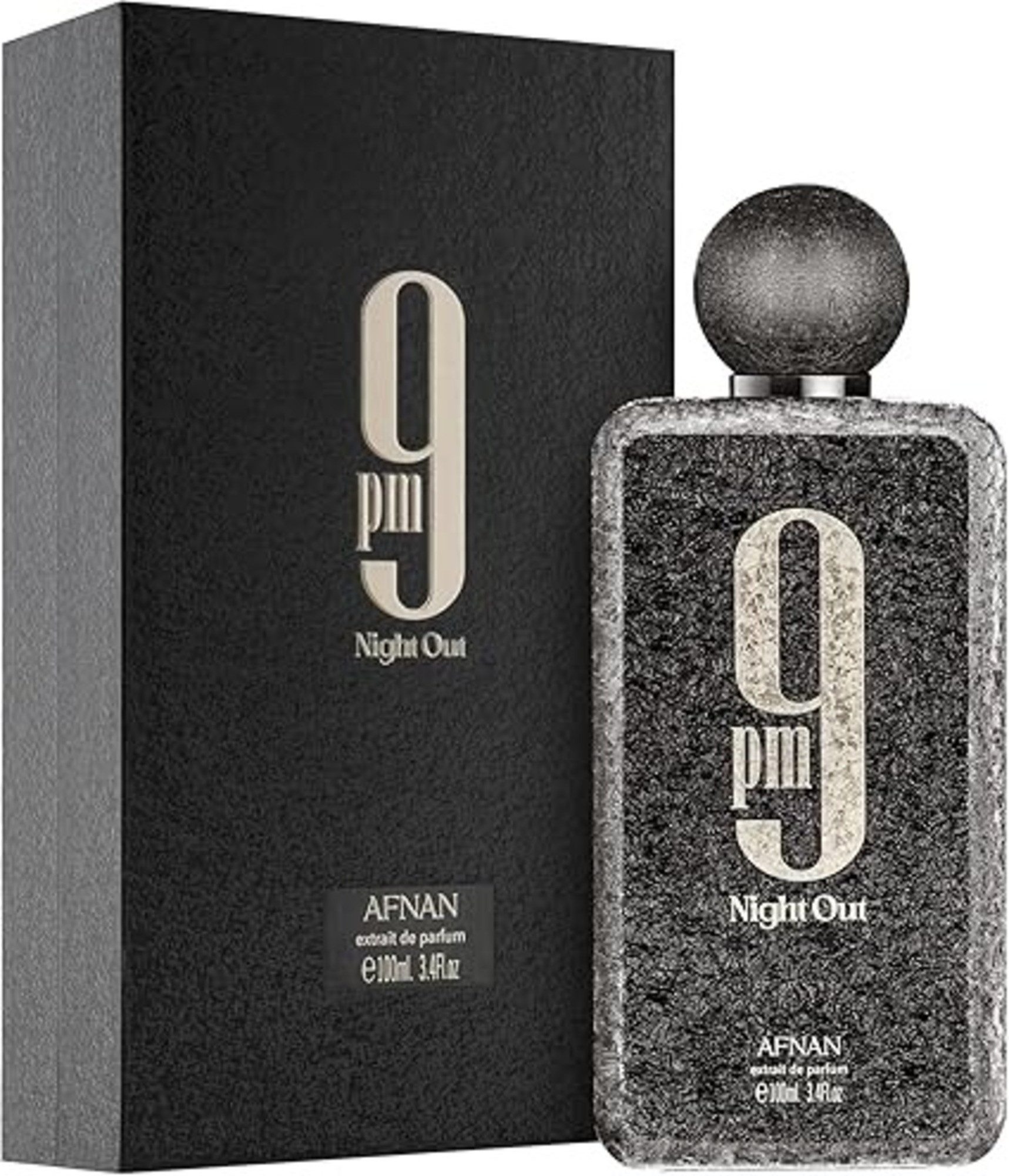 Afnan Extrait Parfum "9 PM Night Out 2026" Orientalisch-würziger Abendduft mit Tonkabohne, Süß-würziger Gourmand-Duft mit Cognac & Patchouli