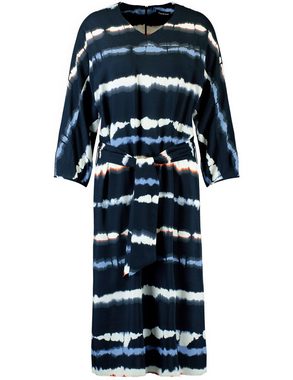 Taifun Minikleid Kleid mit Batik-Print EcoVero