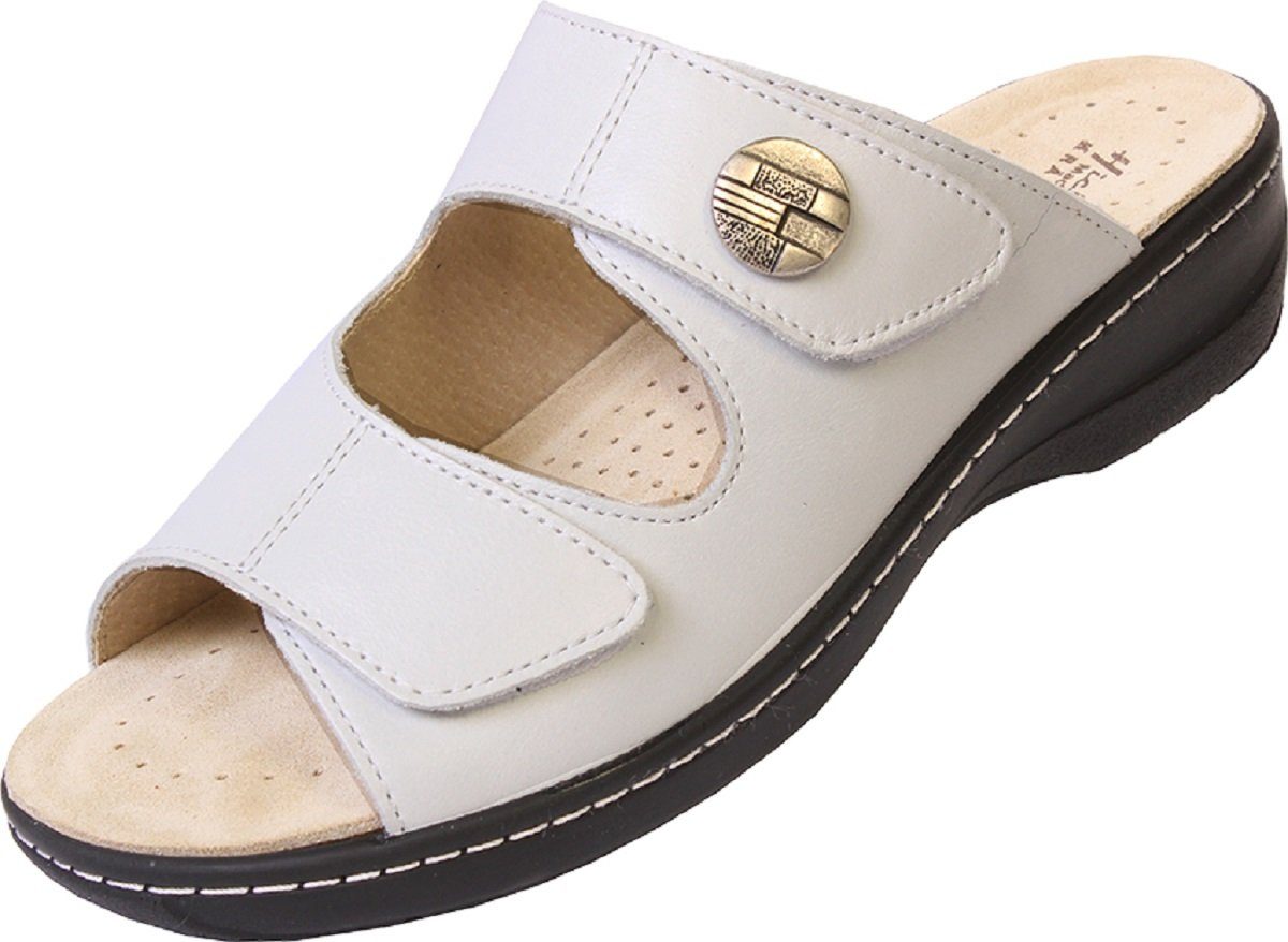 Hickersberger Milano VARIO - Damen Pantolette weiß Weite G Pantolette Kraüt günstig online kaufen