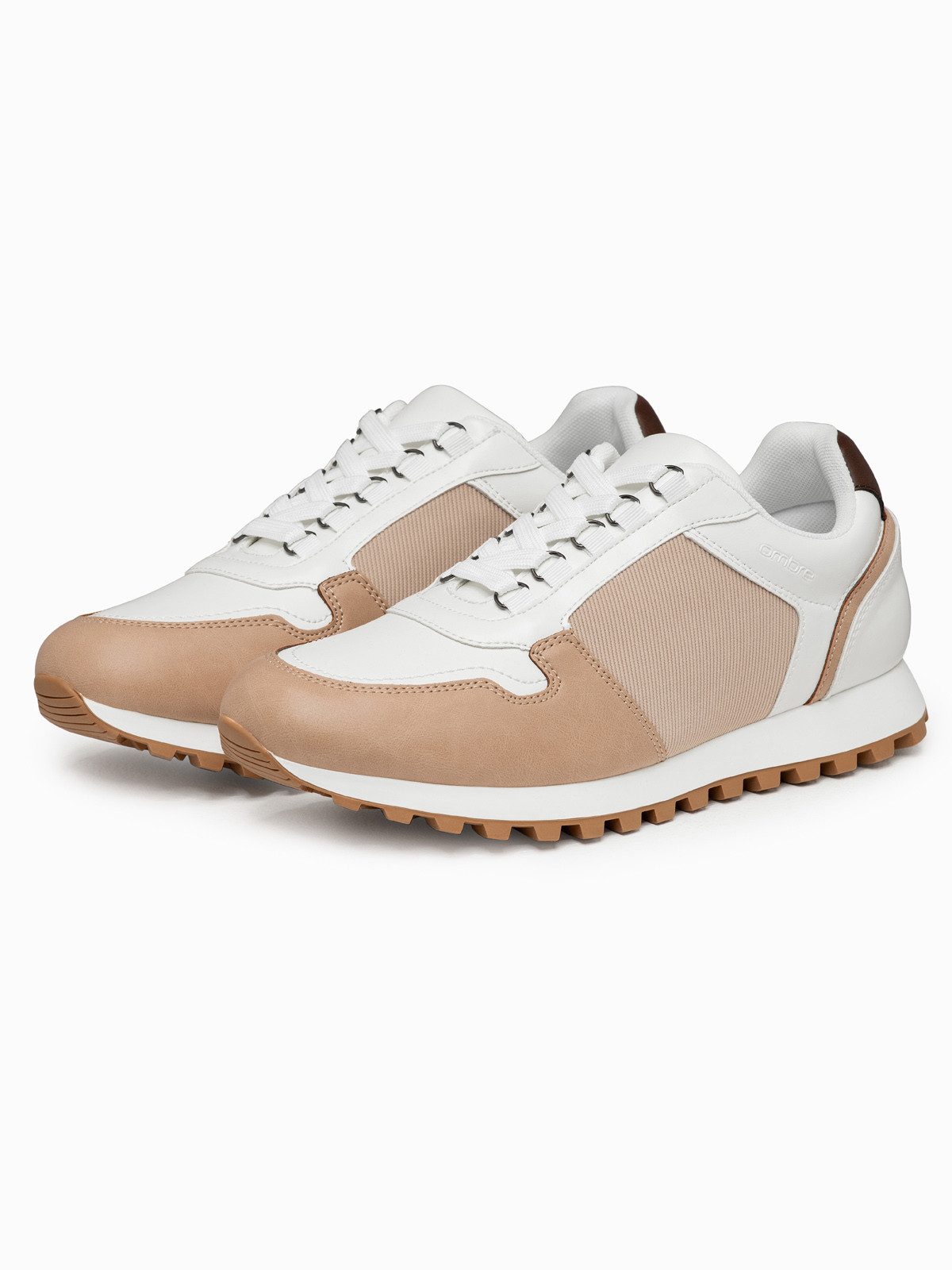 Herren Sneaker Klassisch Komfortabel Freizeit White/sand 45 Sneaker
