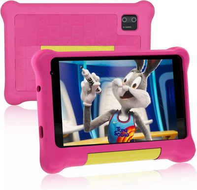 FYMLCPFY Kinder's 2 GB RAM Kindersicherung vorinstallierte Software Dual-Kamera Tablet (7", 32 GB, Android 12, Kinderbegleiter: Lernen, Spaß und Sicherheit vereint)
