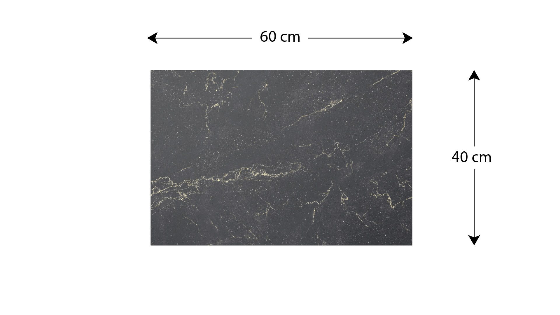 ALLboards Tafel Metallische Magnettafel SCHWARZER MARMOR günstig online kaufen