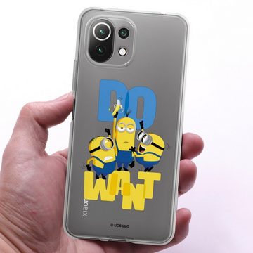 DeinDesign Handyhülle Minions Banane Film Minions Do Want, Xiaomi Mi 11 Lite 5G Silikon Hülle Bumper Case Handy Schutzhülle