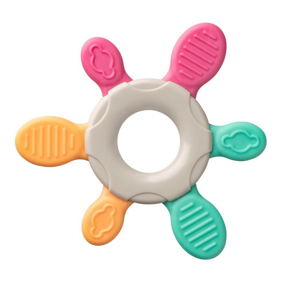 Babynova Beißring Siikon Pink oder Türkis, 3m+