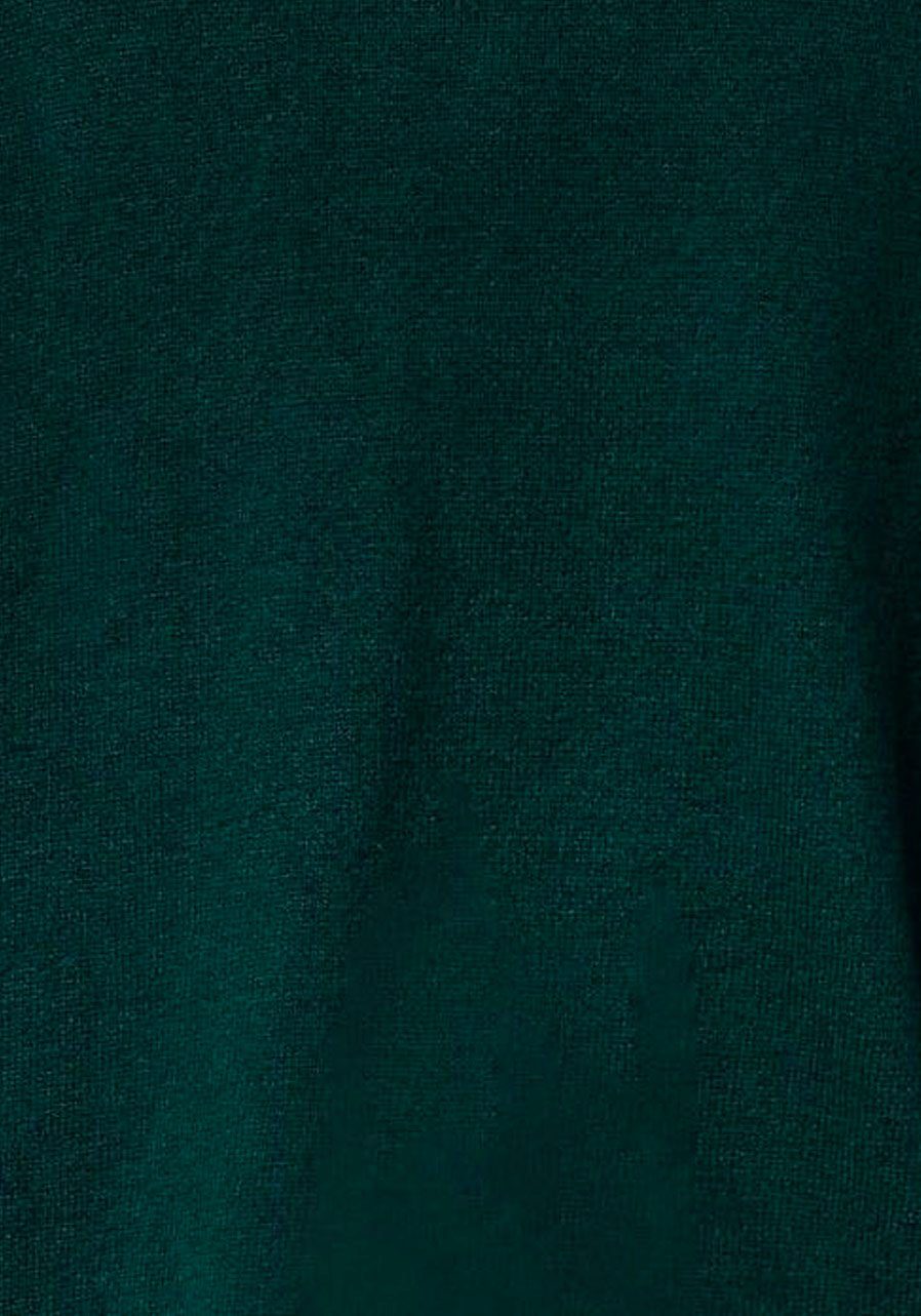 Cecil Strickjacke farblichem den an Akzent ponderosa Ärmelabschlüssen mit green pine