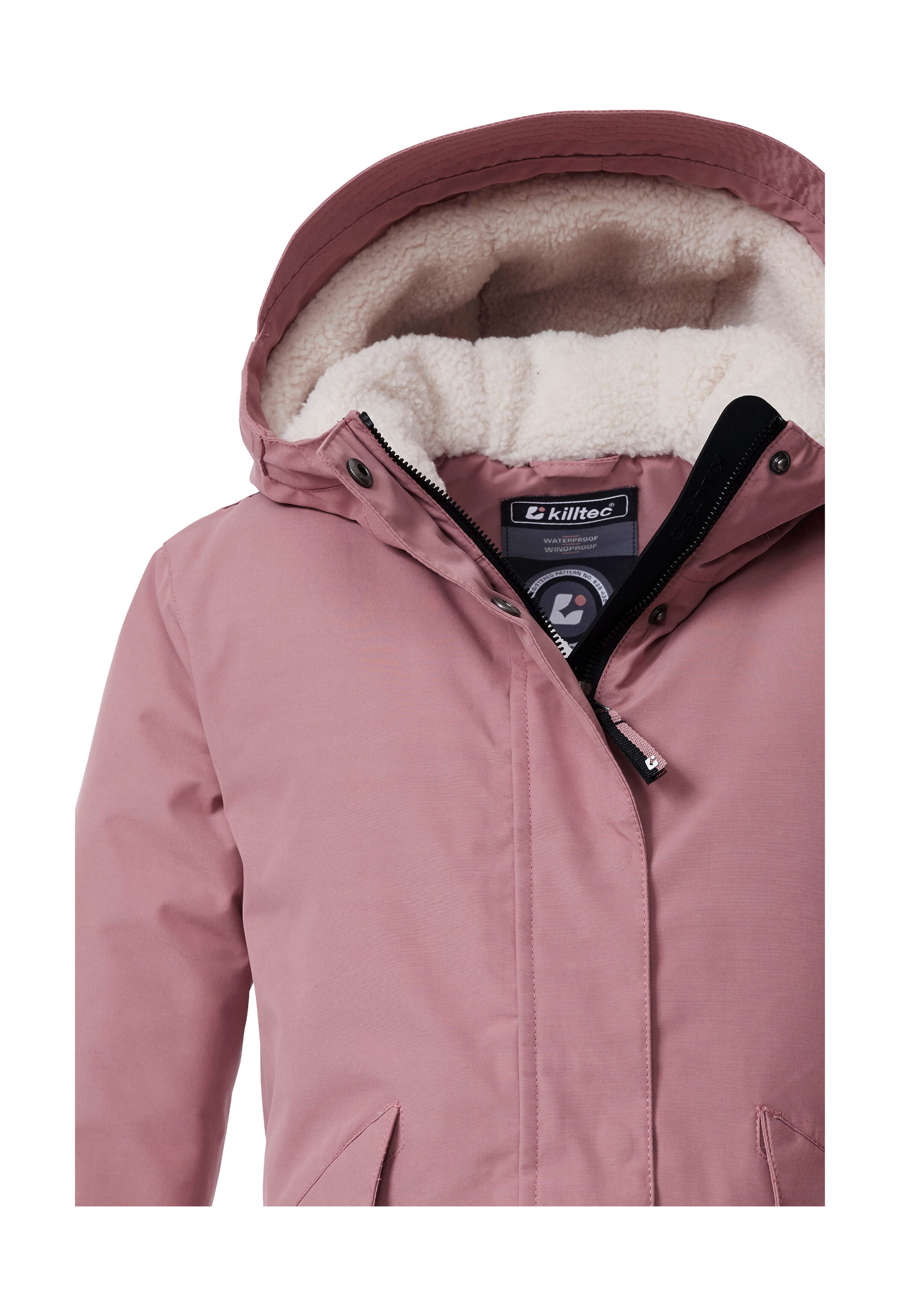 Killtec Funktionsjacke KOW 235 GRLS JCKT Wind- und wasserdichte Kids-Jacke mit Teddyfell und Teflon EcoElite™
