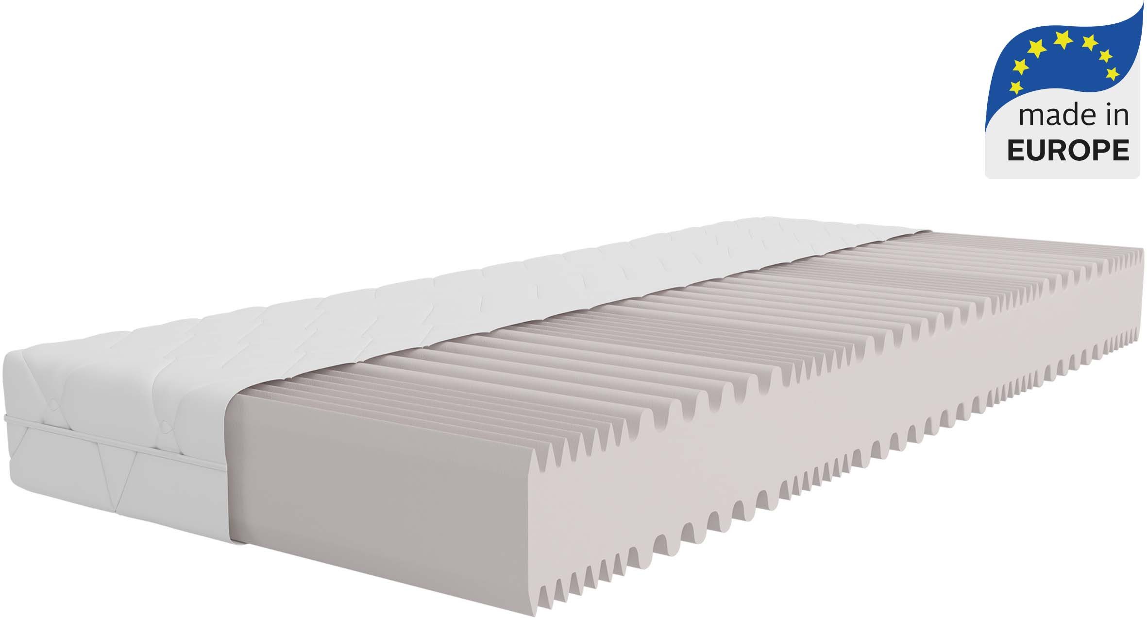 Komfortschaummatratze Luxus 20, 7 Zonen Matratze 90x200 cm, 140x200 cm & weitere Größen, OTTO home, 20 cm hoch, (1-tlg), Wendematratzen H2 / H3 / H4, ergonomisch, atmungsaktiv