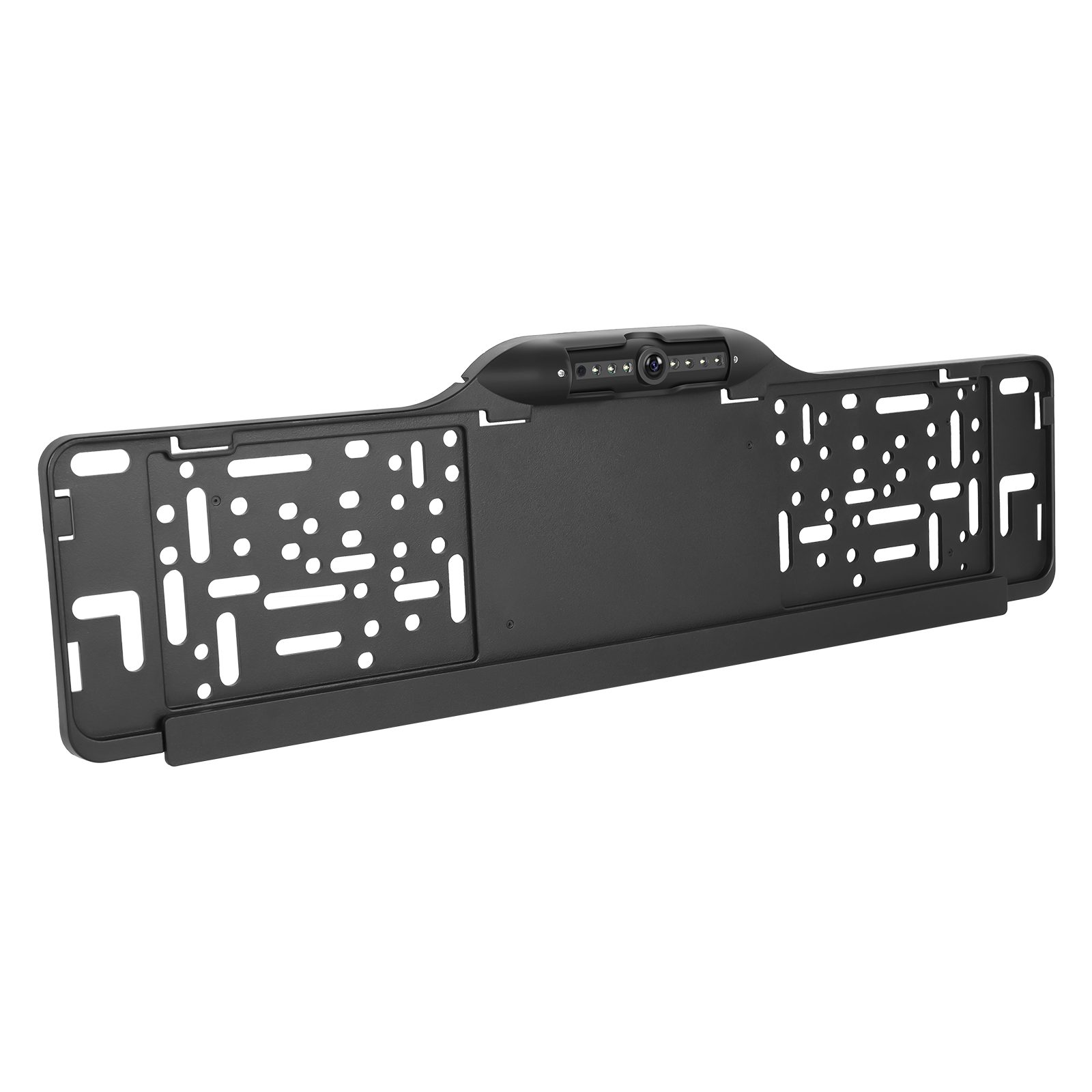 Hikity Rückfahrkamera mit Kennzeichenhalterung Rückfahrkamera (720P/1080P/CVBS einstellbar, Ohne Rückwärtsmesslinien, Tag- und Nacht-Vollfarbbildgebung mit LED-Weißlicht)