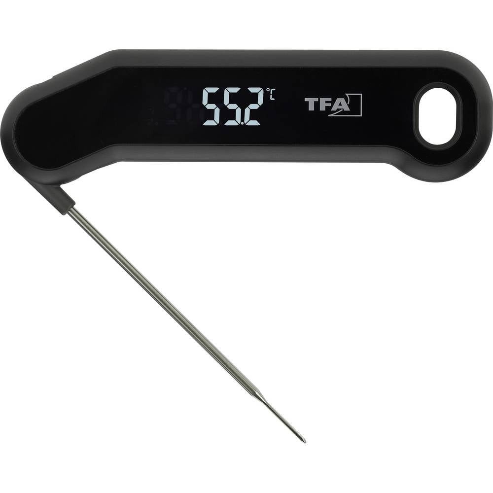 TFA Dostmann Grillkamin Grillthermometer Schwarz 14.1519.01